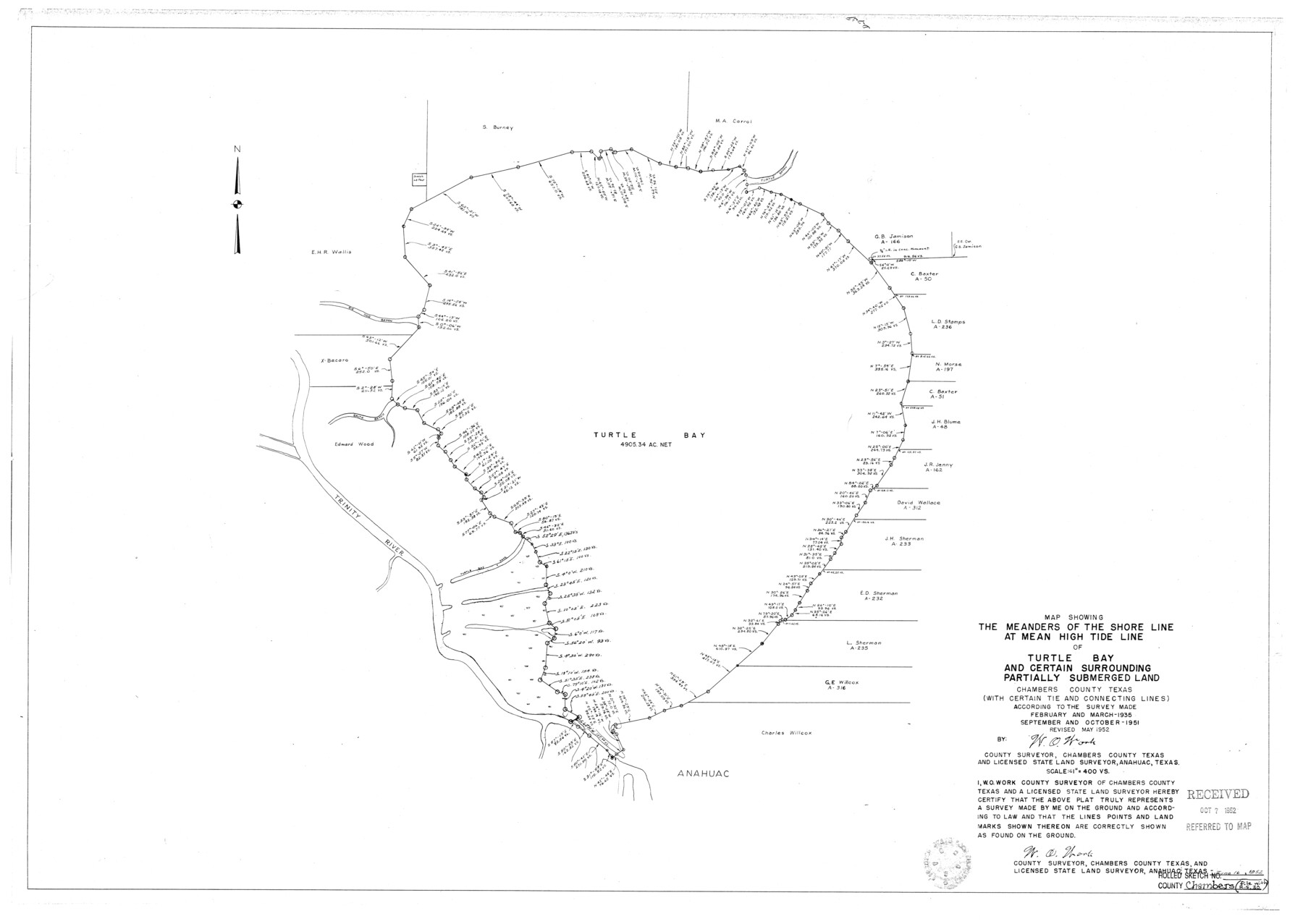 5431, Chambers County Rolled Sketch 30, General Map Collection