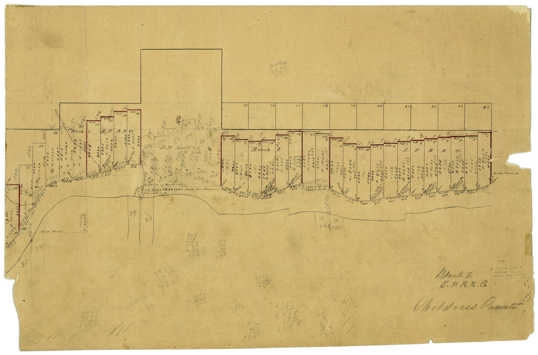 5444, Childress County Rolled Sketch 8B, General Map Collection
