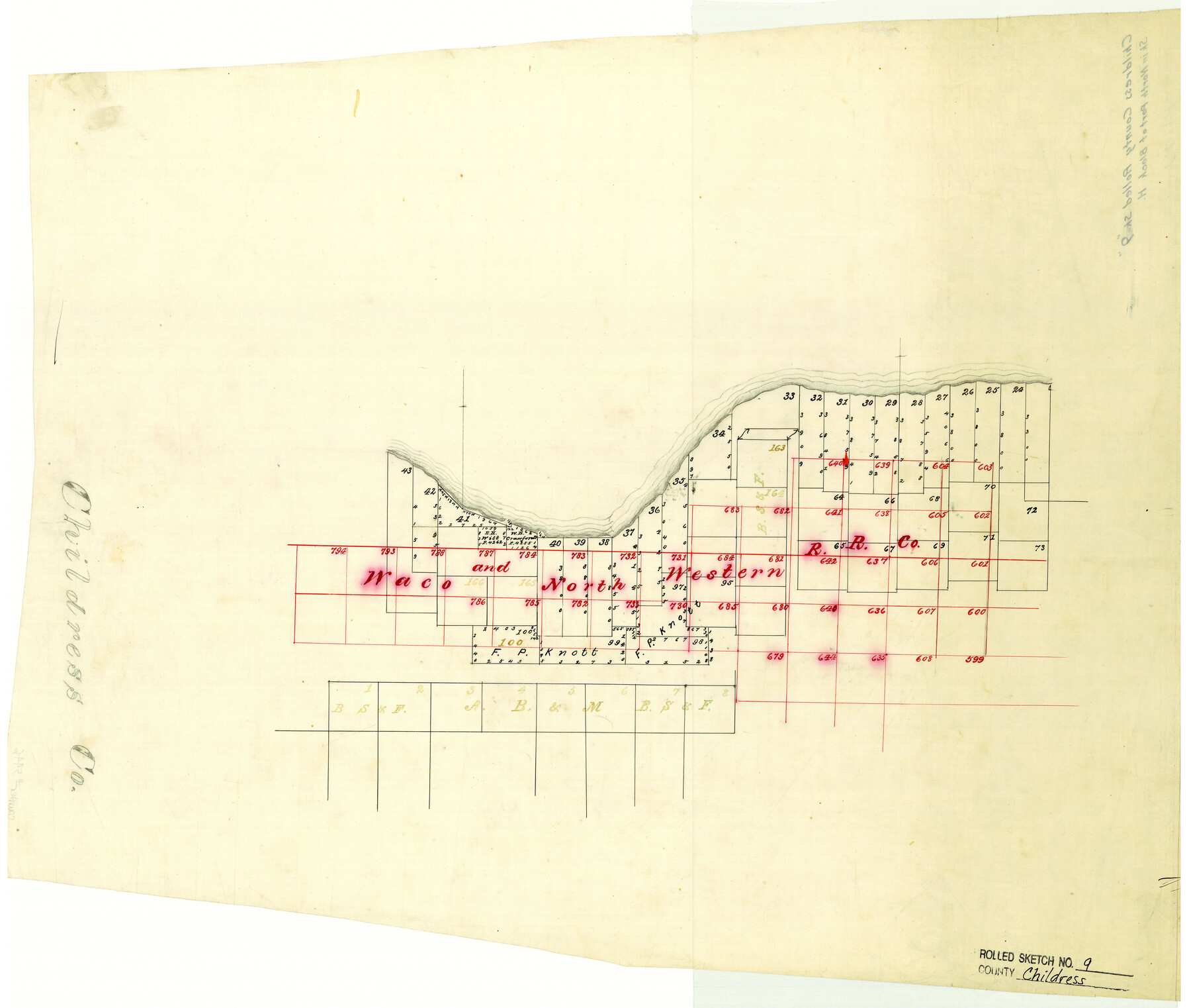 5446, Childress County Rolled Sketch 9, General Map Collection