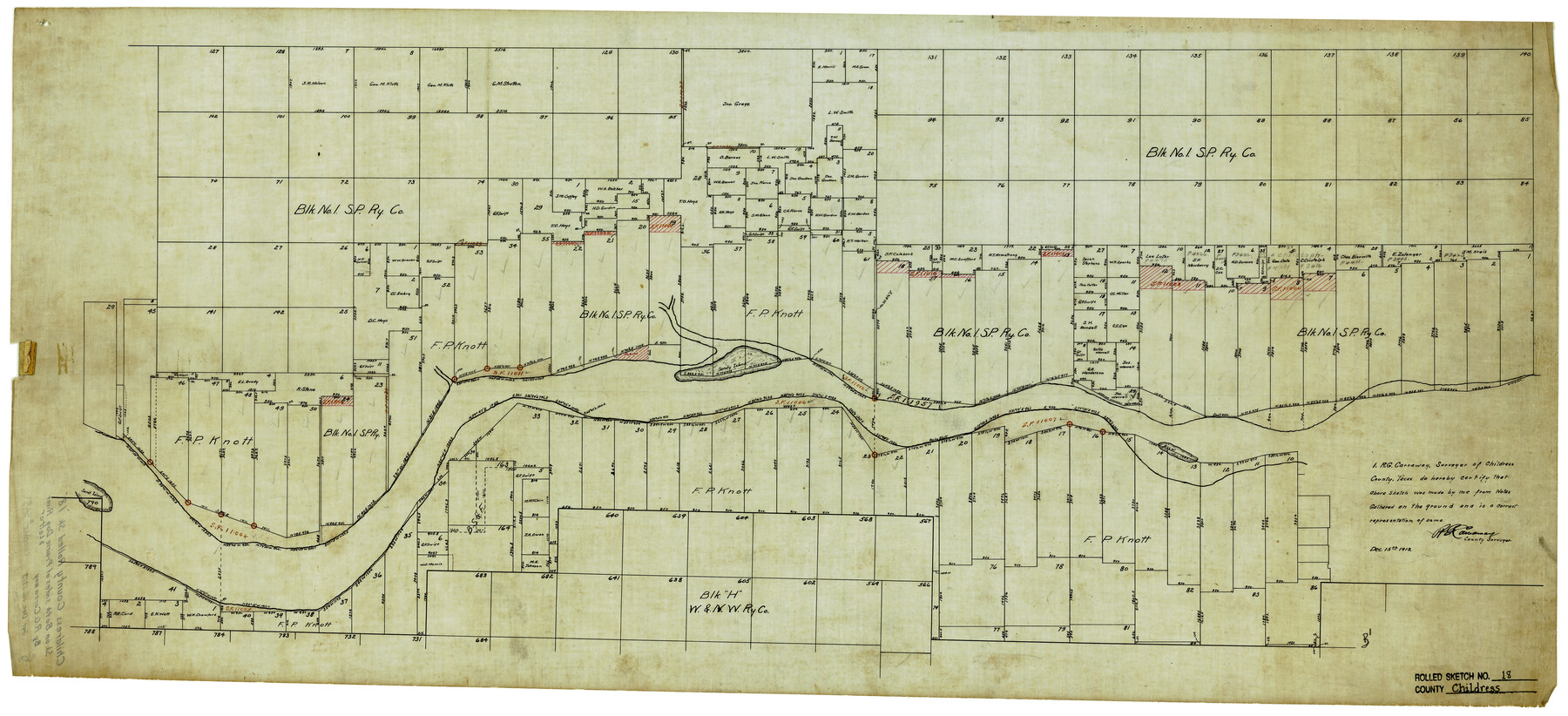 5451, Childress County Rolled Sketch 18, General Map Collection
