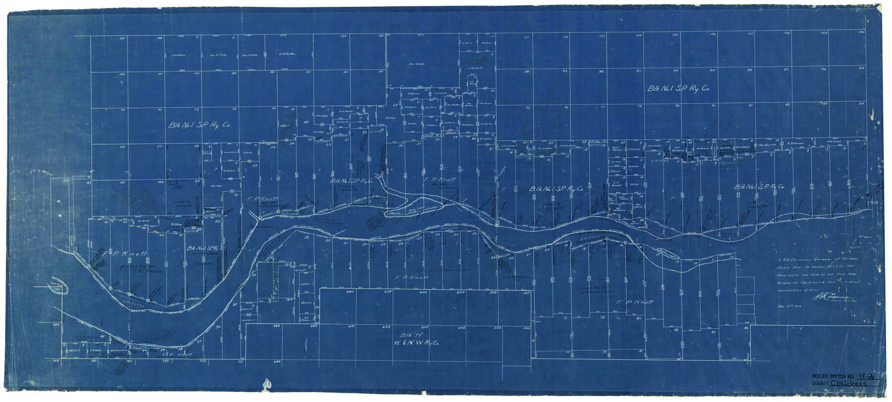 5452, Childress County Rolled Sketch 18A, General Map Collection

