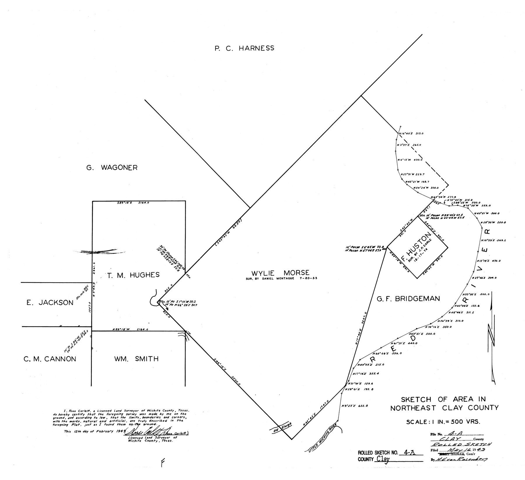 5498, Clay County Rolled Sketch 4A, General Map Collection