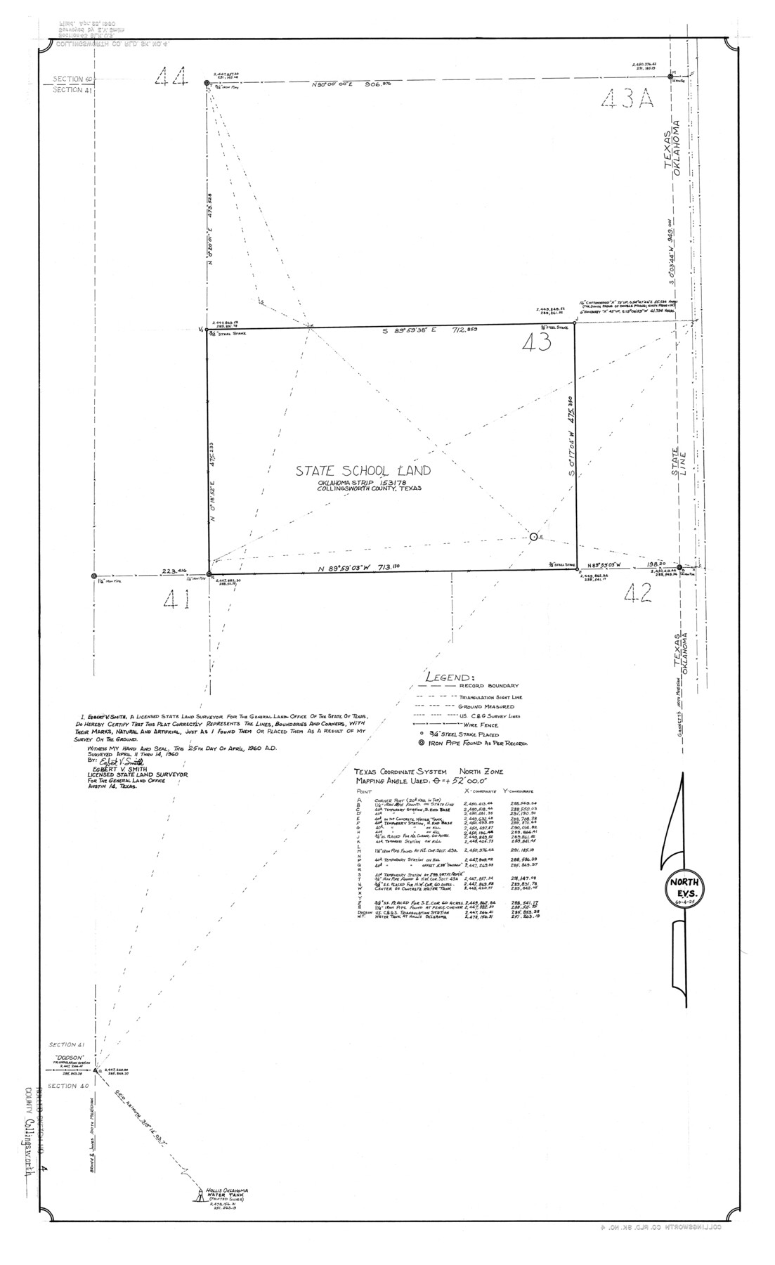 5532, Collingsworth County Rolled Sketch 4, General Map Collection