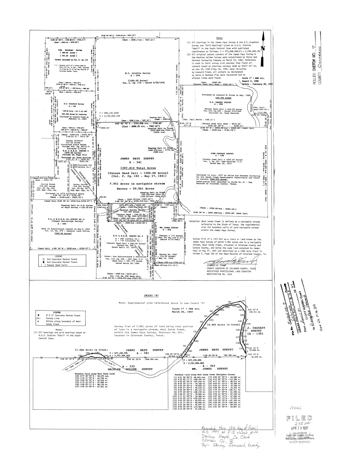 5534, Colorado County Rolled Sketch 7, General Map Collection