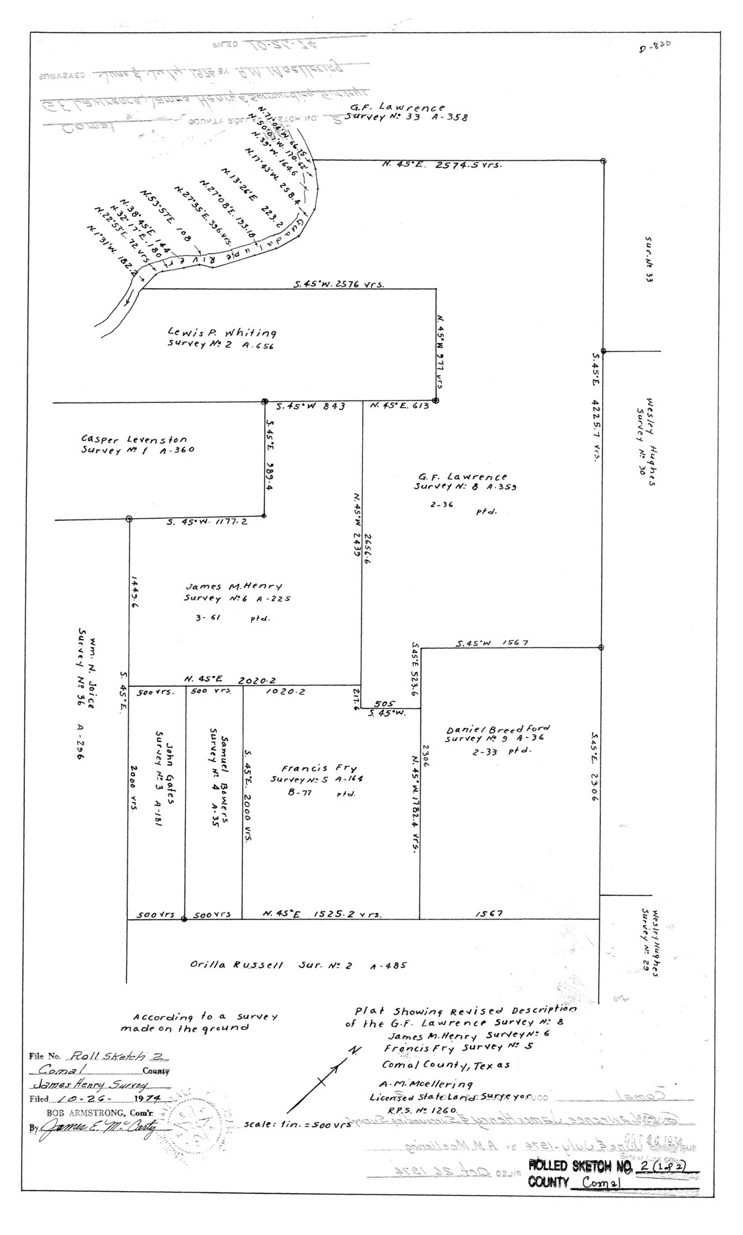 5536, Comal County Rolled Sketch 2, General Map Collection