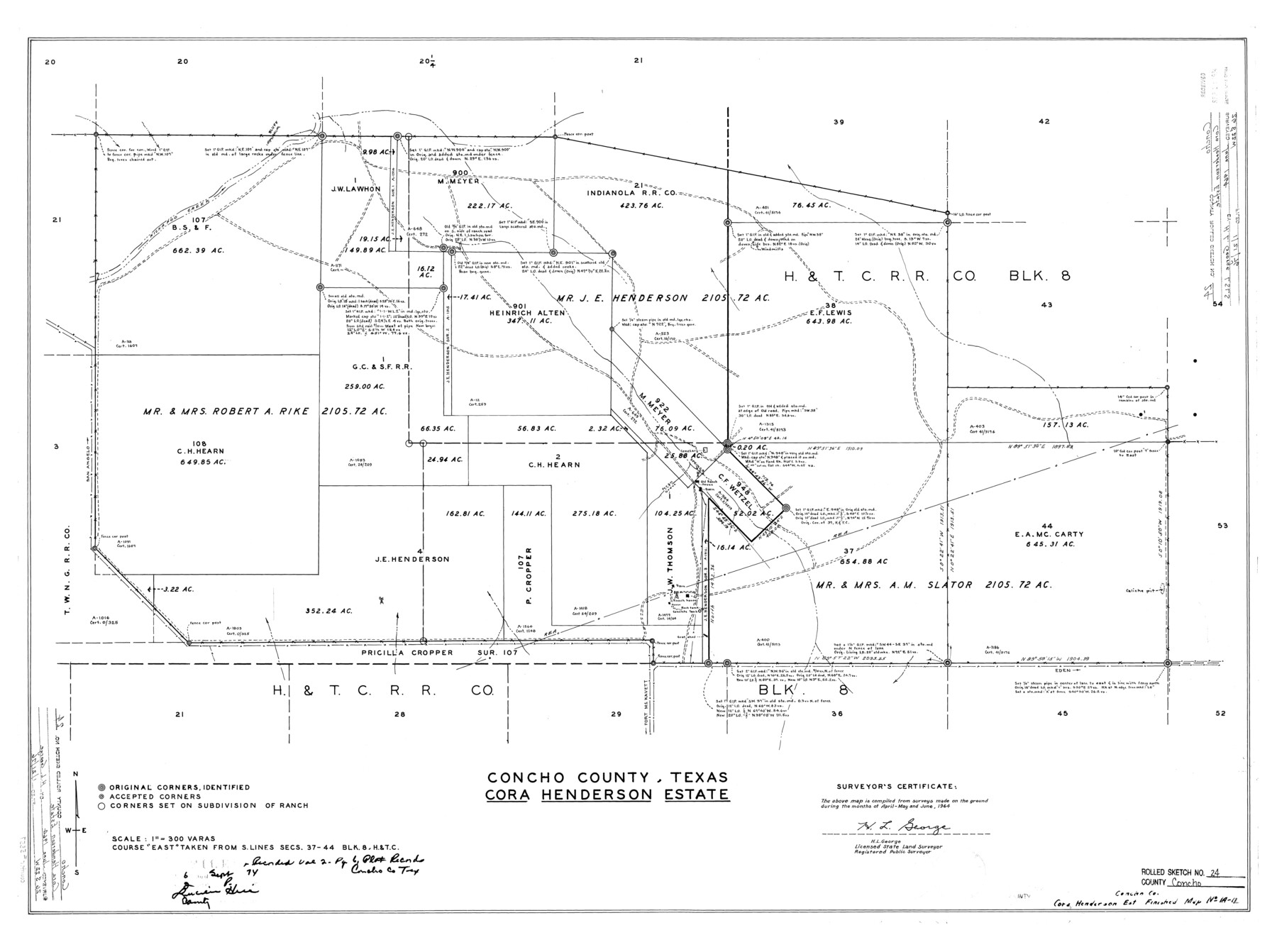 5557, Concho County Rolled Sketch 24, General Map Collection