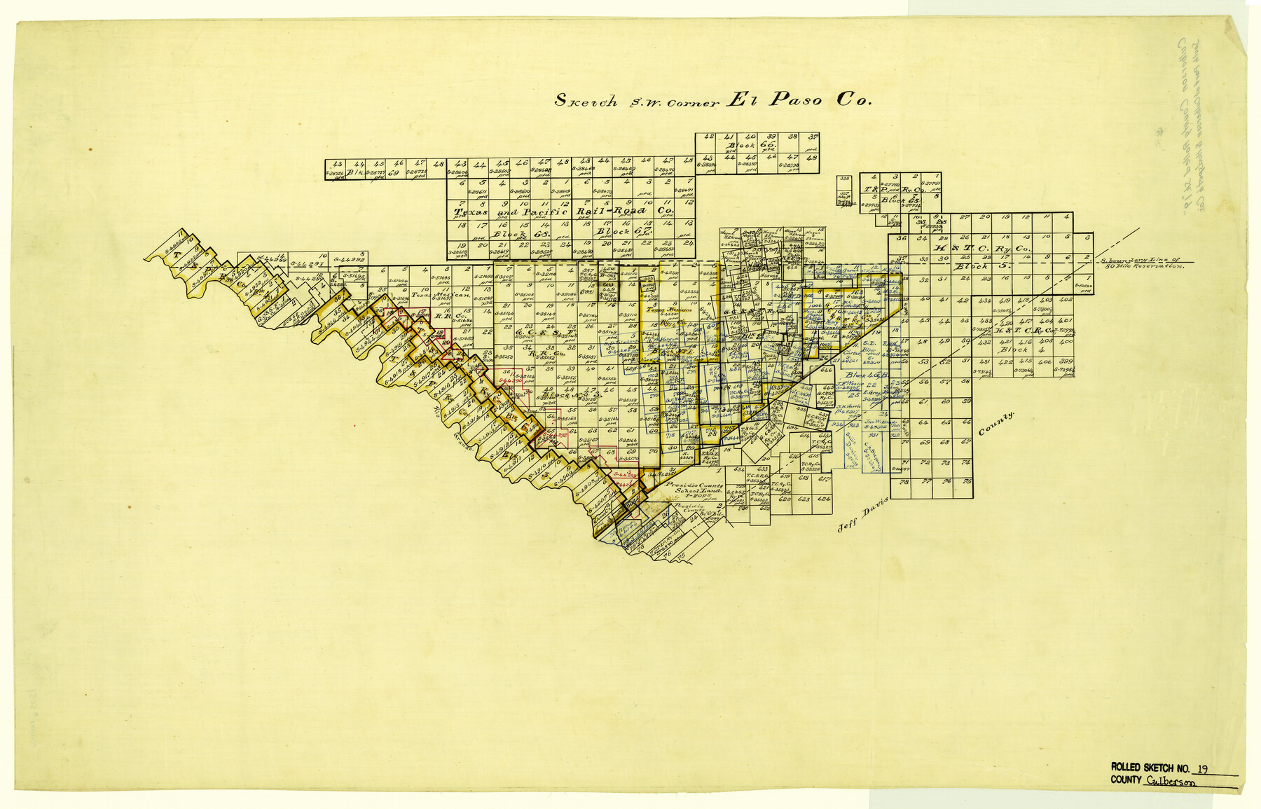 5651, Culberson County Rolled Sketch 19, General Map Collection