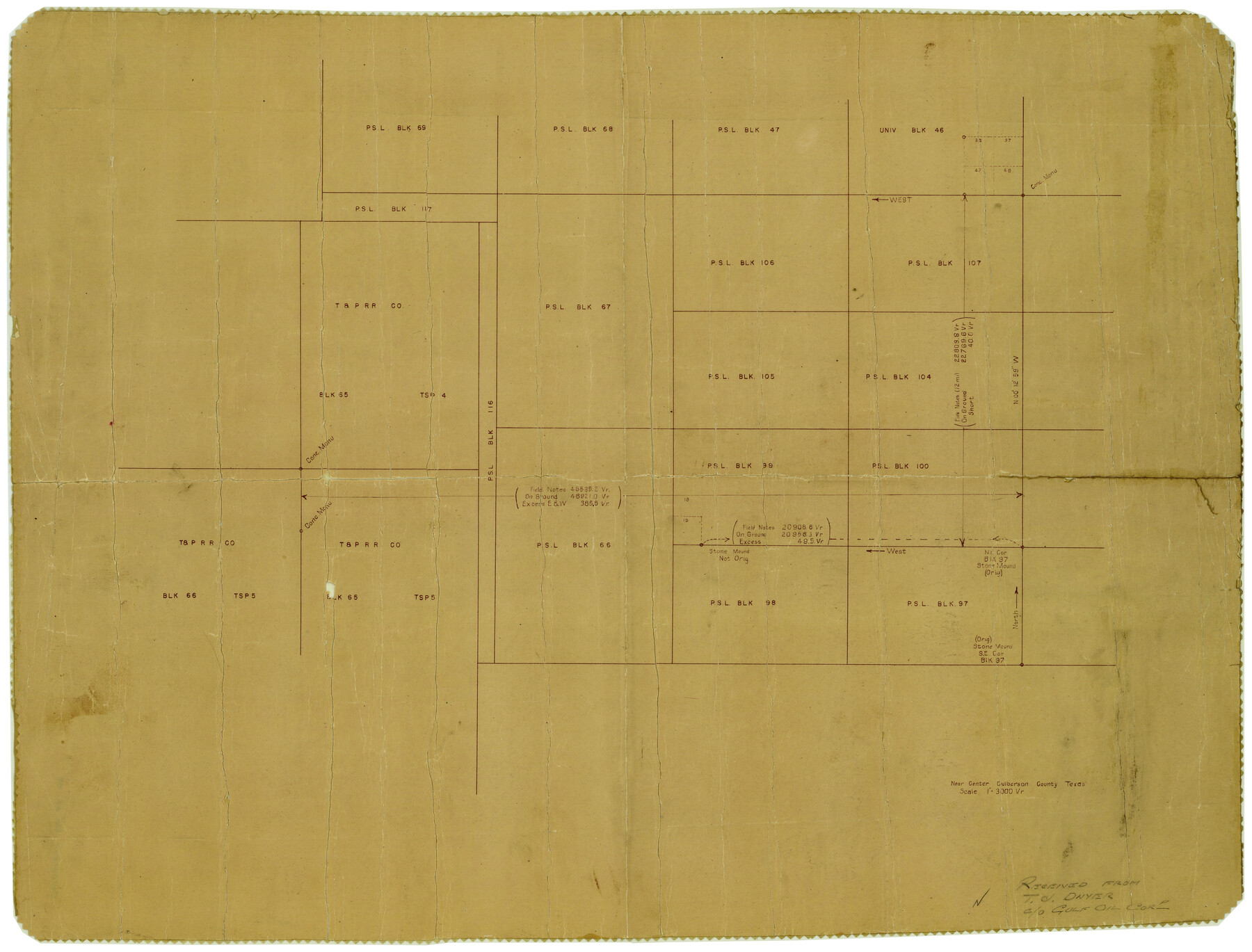 5663, Culberson County Rolled Sketch 42, General Map Collection
