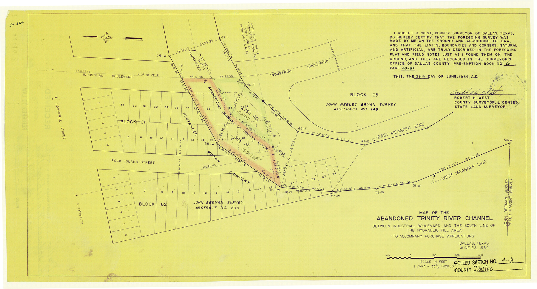 5688, Dallas County Rolled Sketch 4A, General Map Collection