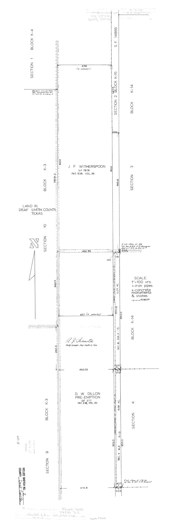 5699, Deaf Smith County Rolled Sketch 2, General Map Collection