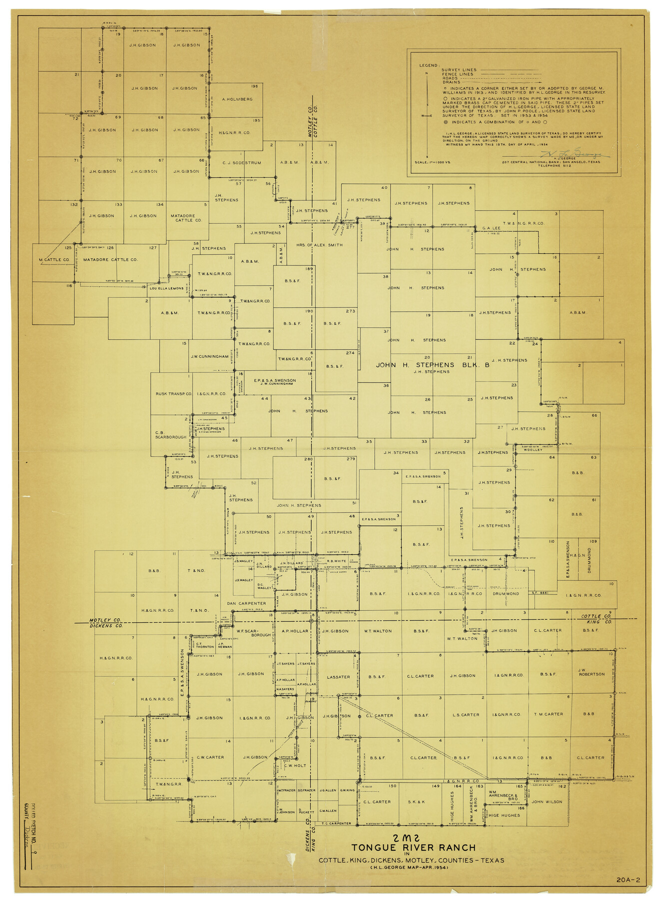 5708, Dickens County Rolled Sketch 9, General Map Collection
