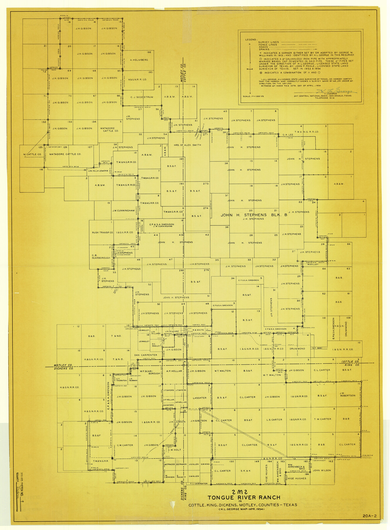 5708, Dickens County Rolled Sketch 9, General Map Collection