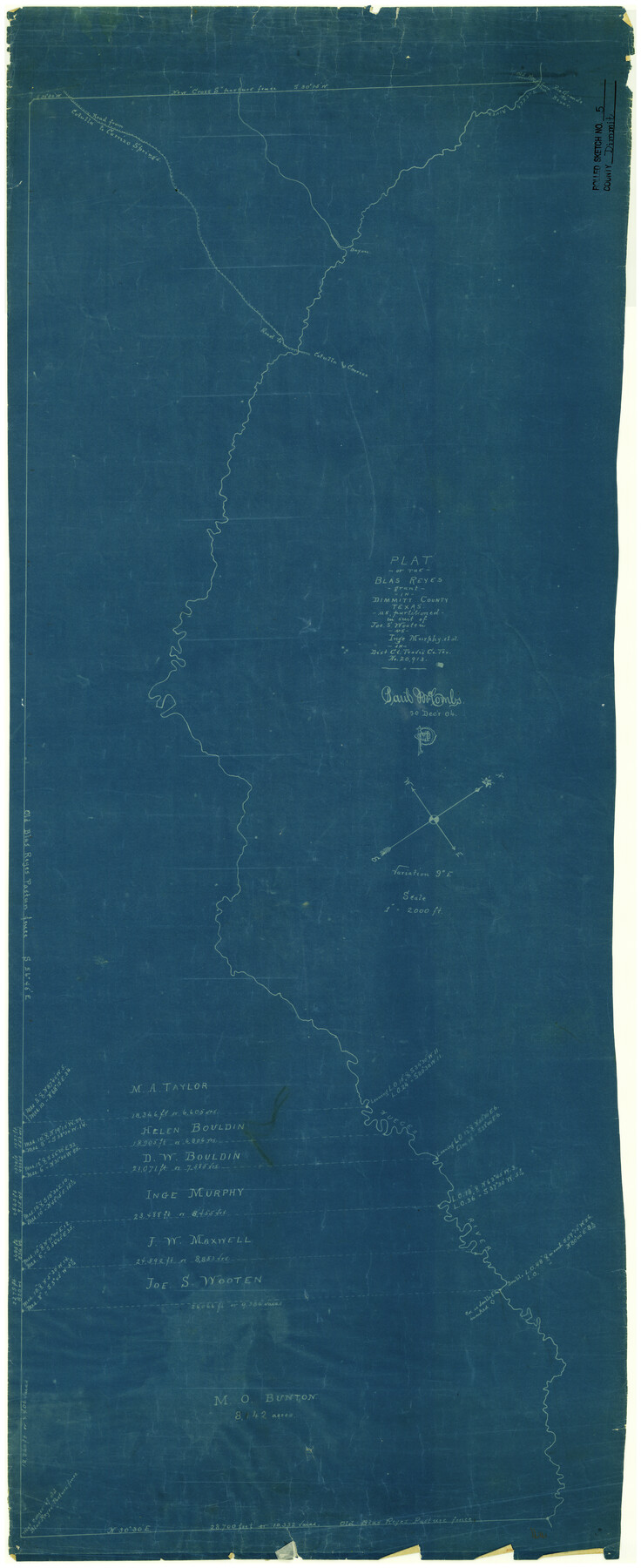 5715, Dimmit County Rolled Sketch 5, General Map Collection
