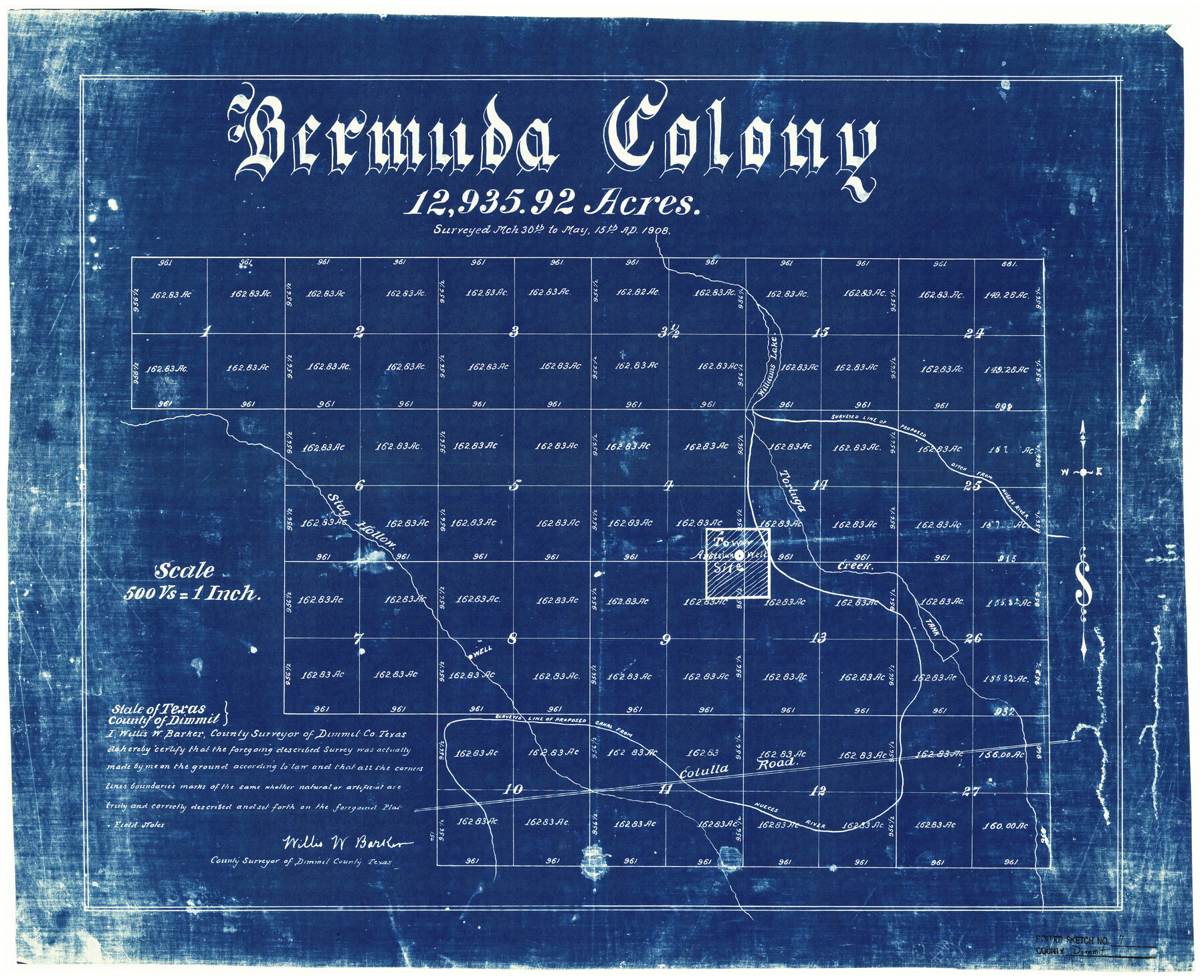 5717, Dimmit County Rolled Sketch 7, General Map Collection
