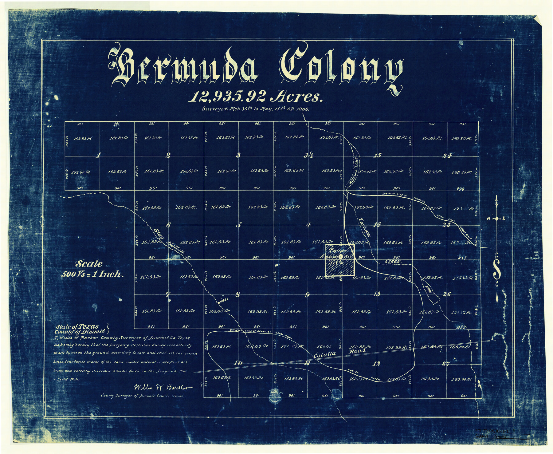 5717, Dimmit County Rolled Sketch 7, General Map Collection