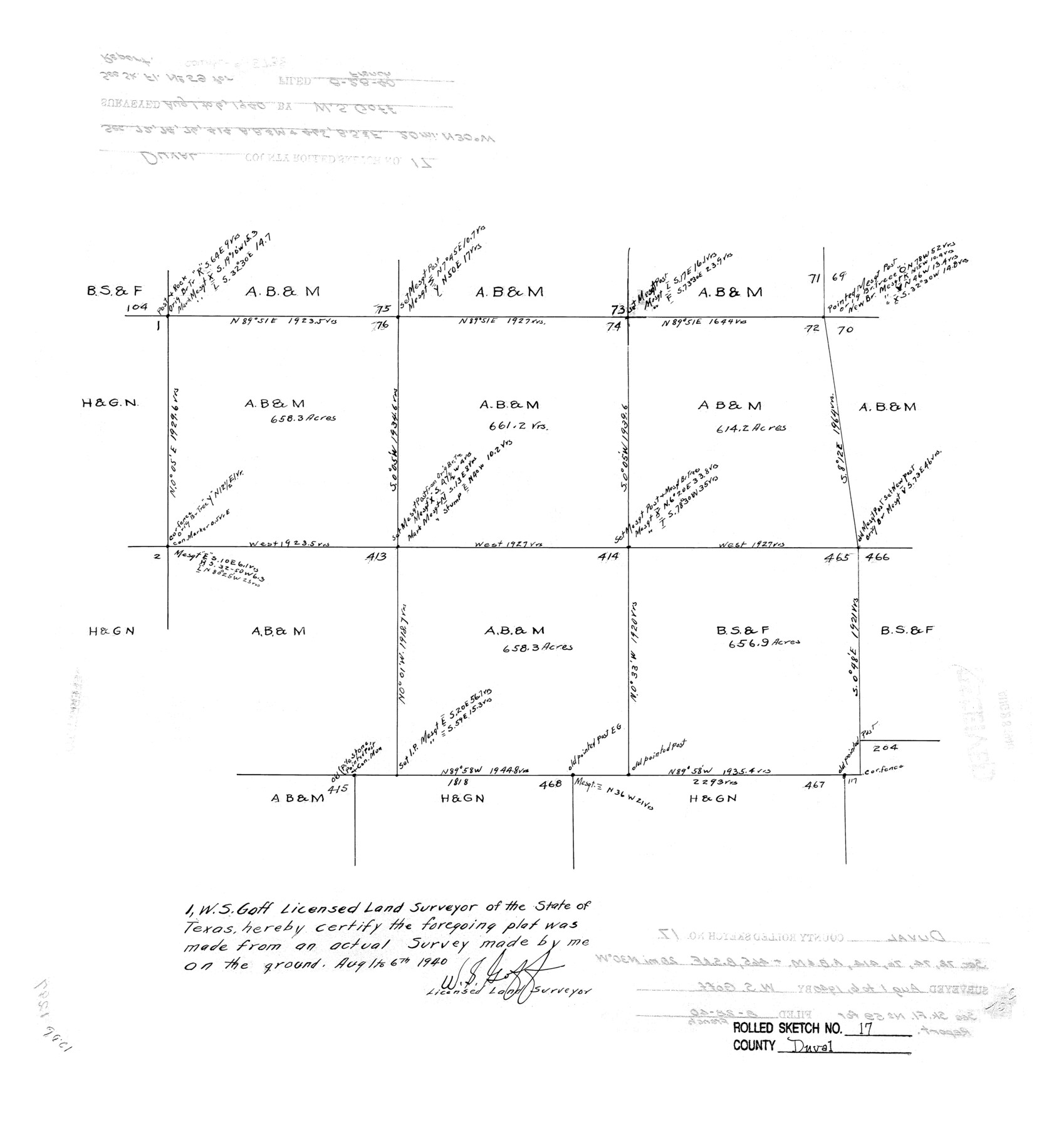 5738, Duval County Rolled Sketch 17, General Map Collection