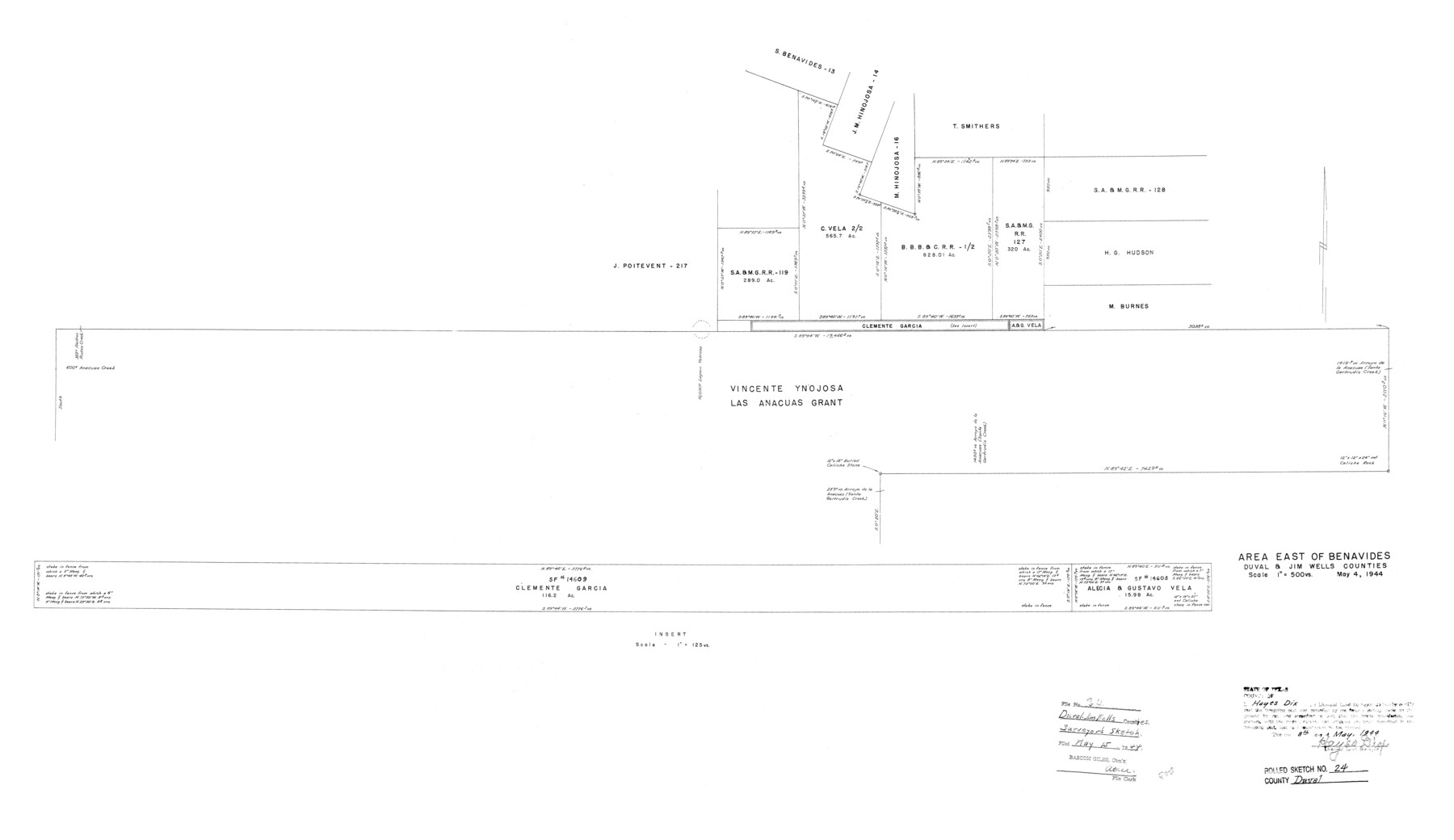 5743, Duval County Rolled Sketch 24, General Map Collection