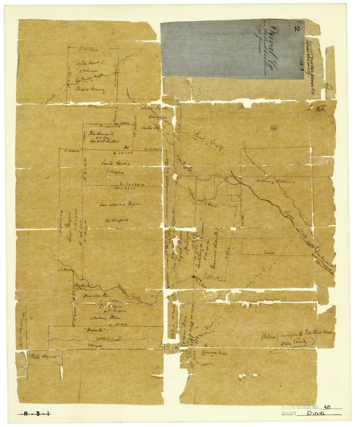 5762, Duval County Rolled Sketch 48, General Map Collection
