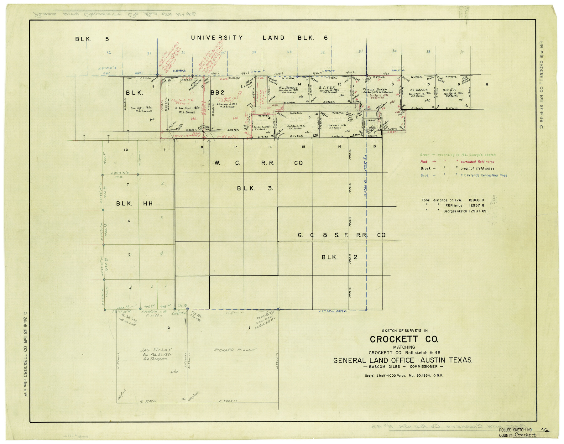 5782, Crockett County Rolled Sketch 46C, General Map Collection
