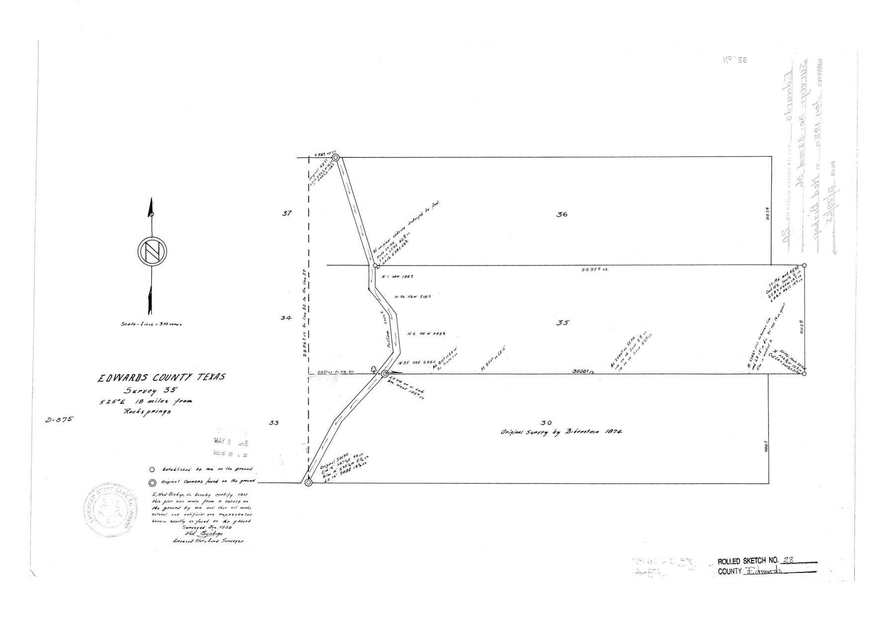 5814, Edwards County Rolled Sketch 28, General Map Collection