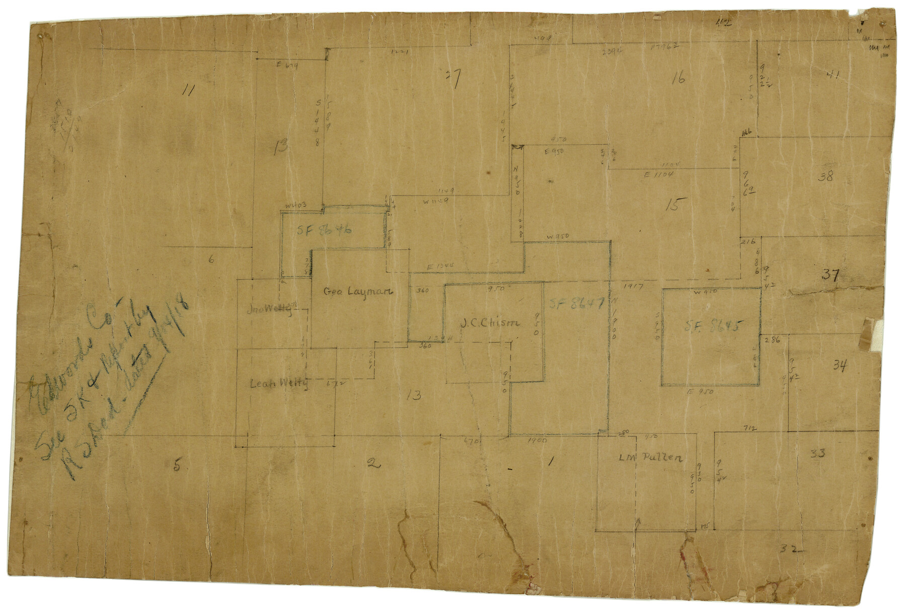5820, Edwards County Rolled Sketch O, General Map Collection