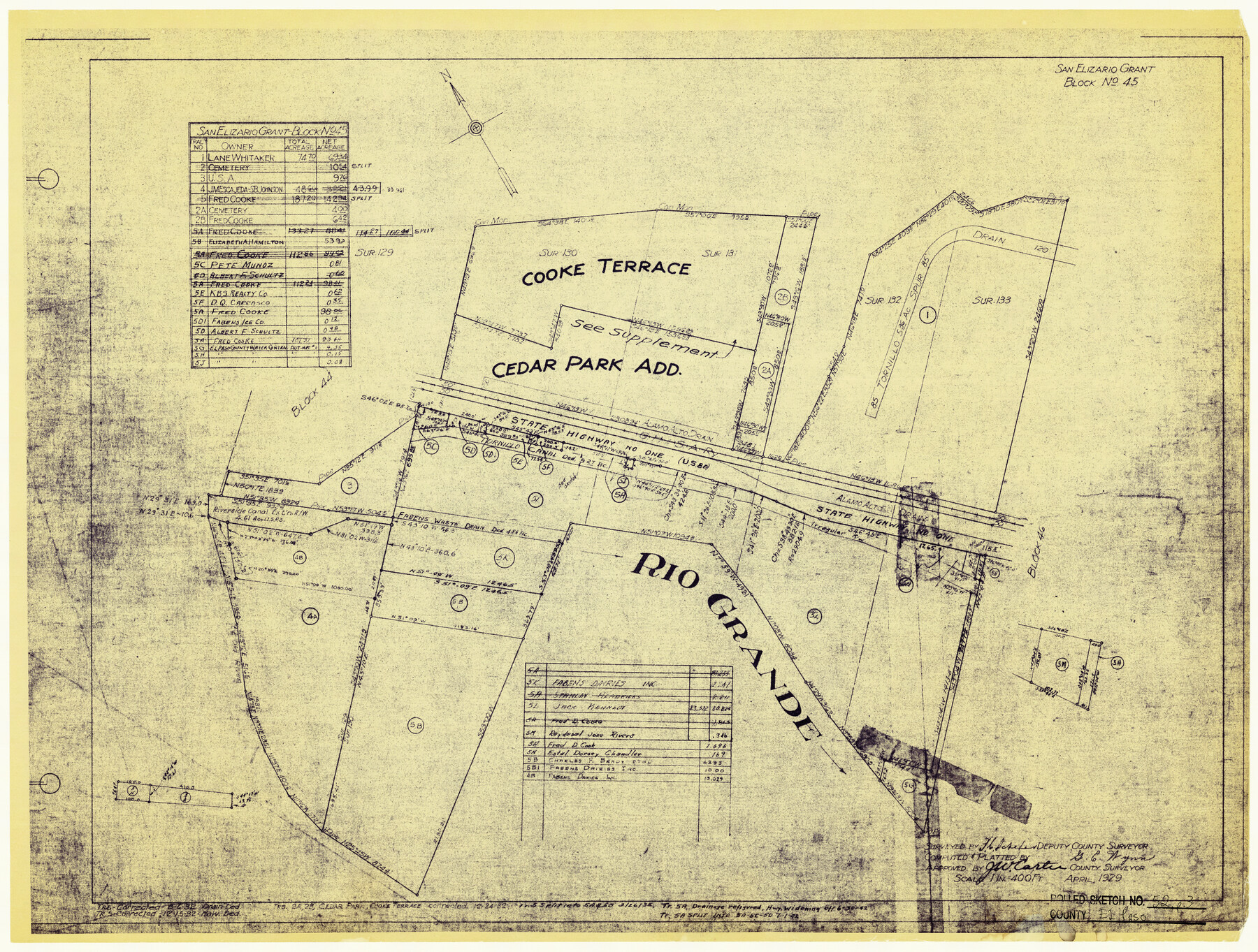 5839, El Paso County Rolled Sketch 52, General Map Collection