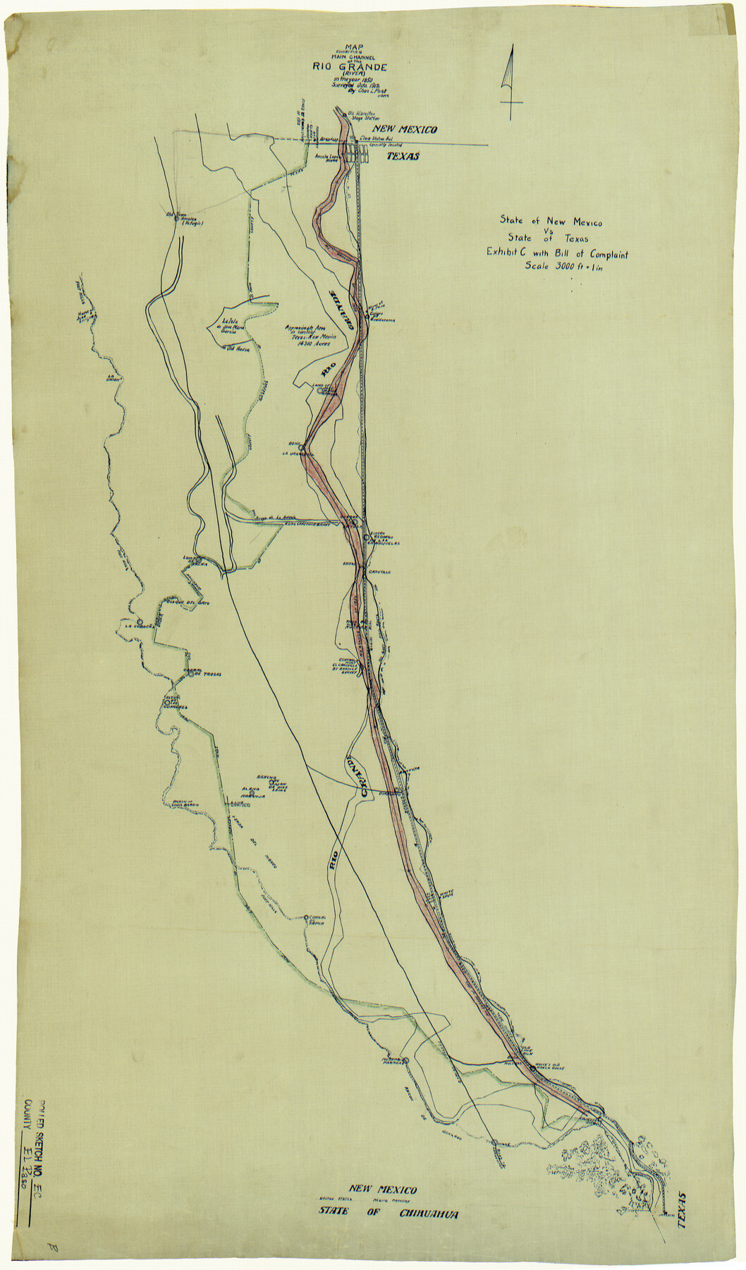 5857, El Paso County Rolled Sketch EC, General Map Collection
