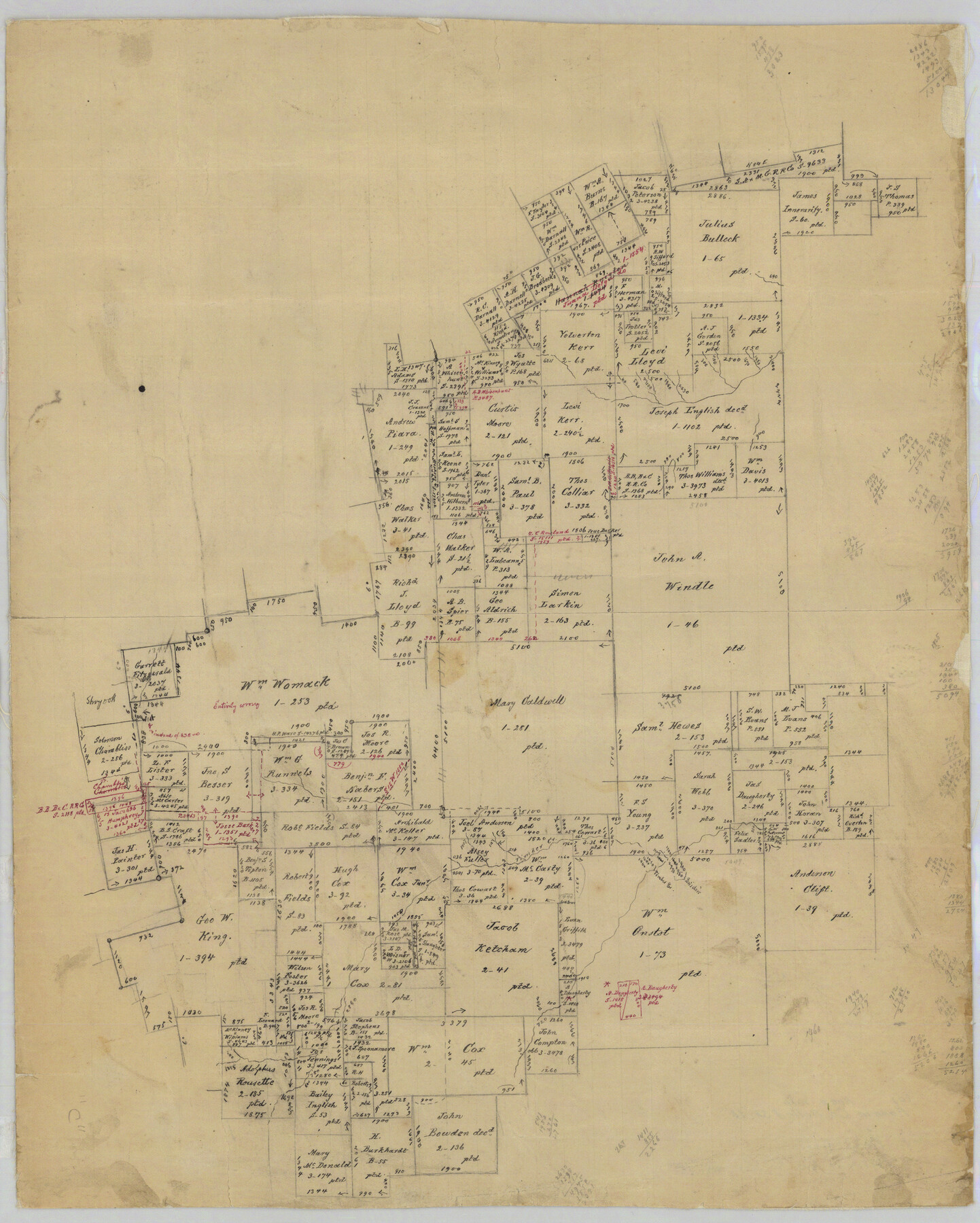 5870, Fannin County Rolled Sketch 18C, General Map Collection