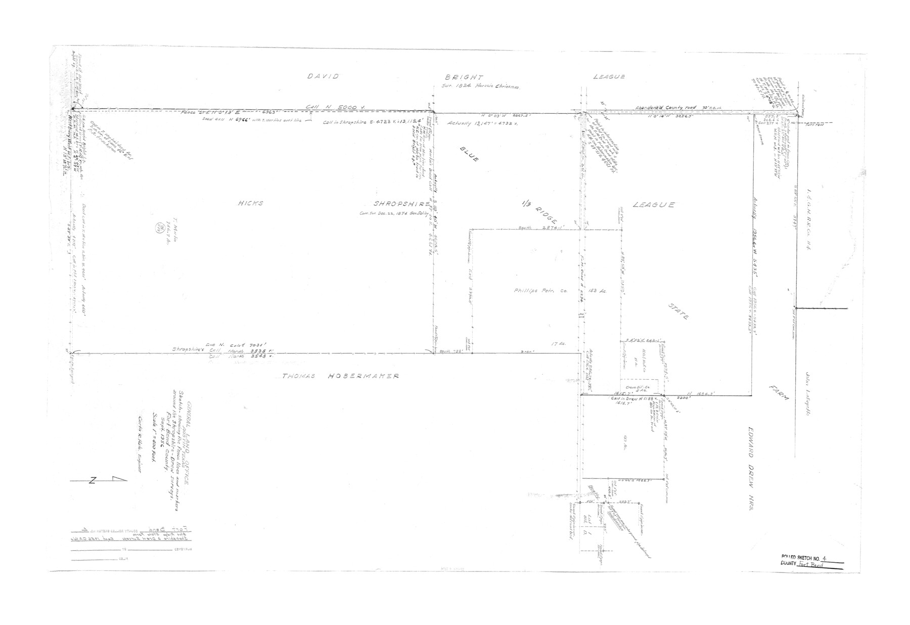 5894, Fort Bend County Rolled Sketch 4, General Map Collection