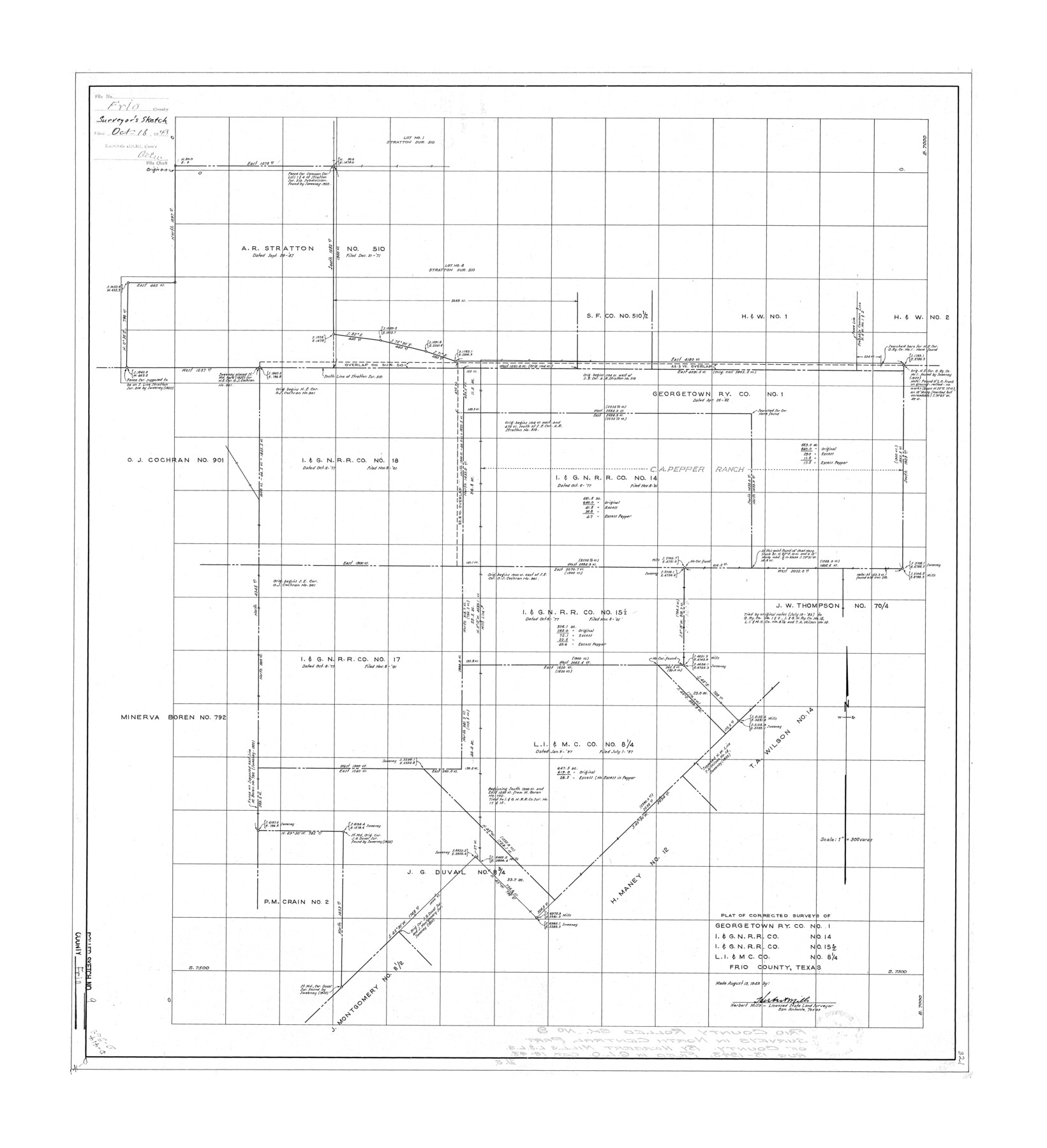 5919, Frio County Rolled Sketch 9, General Map Collection