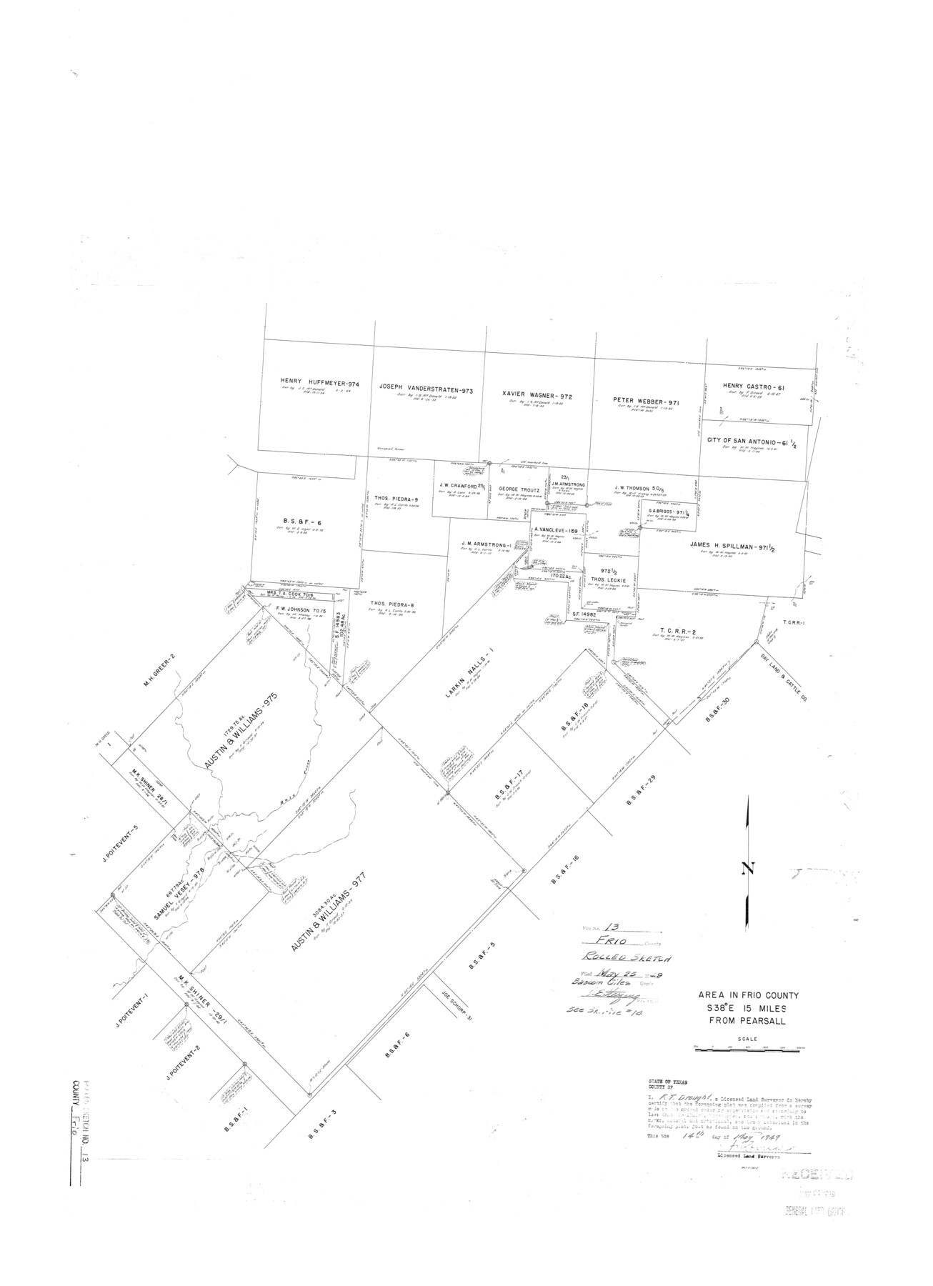 5920, Frio County Rolled Sketch 13, General Map Collection