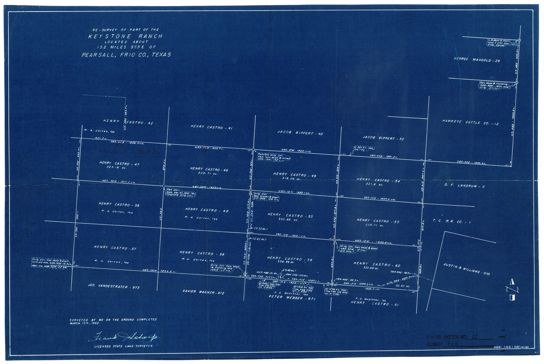 5923, Frio County Rolled Sketch 22, General Map Collection
