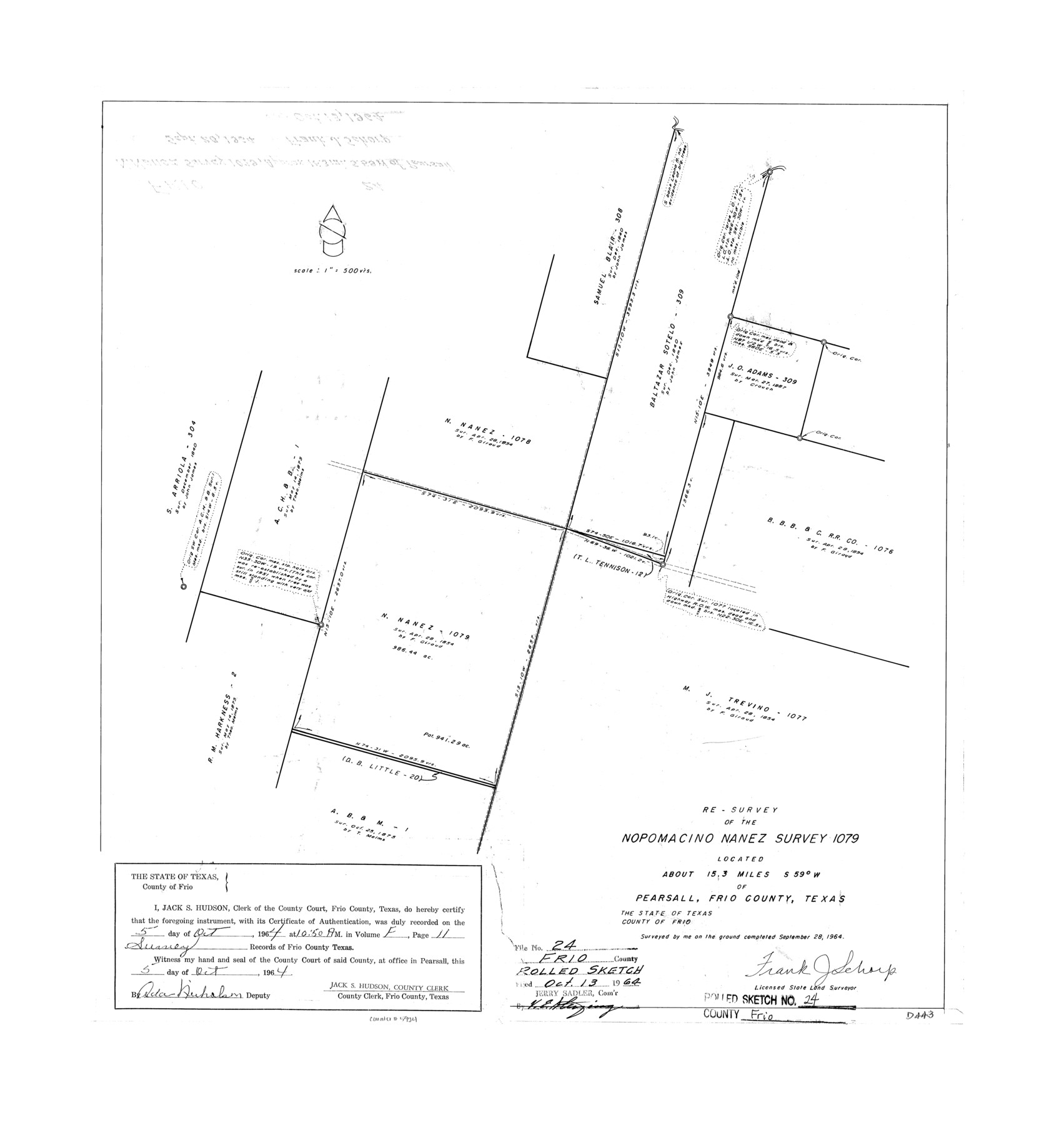 5924, Frio County Rolled Sketch 24, General Map Collection