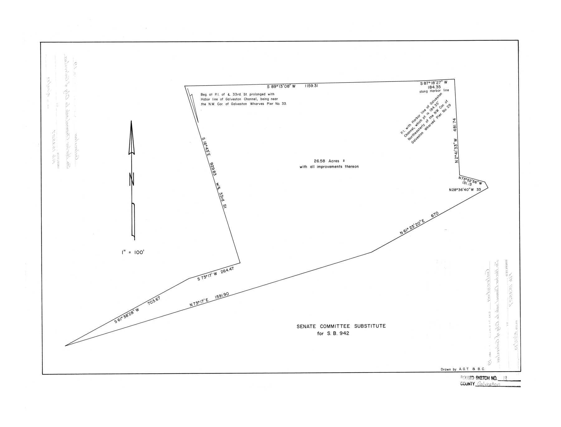 5957, Galveston County Rolled Sketch 19, General Map Collection