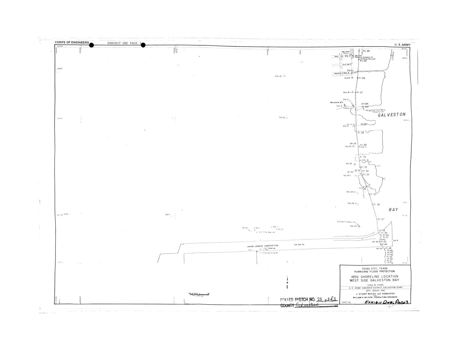 5961, Galveston County Rolled Sketch 25, General Map Collection