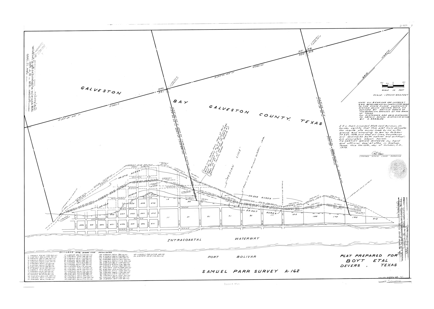 5965, Galveston County Rolled Sketch 31, General Map Collection