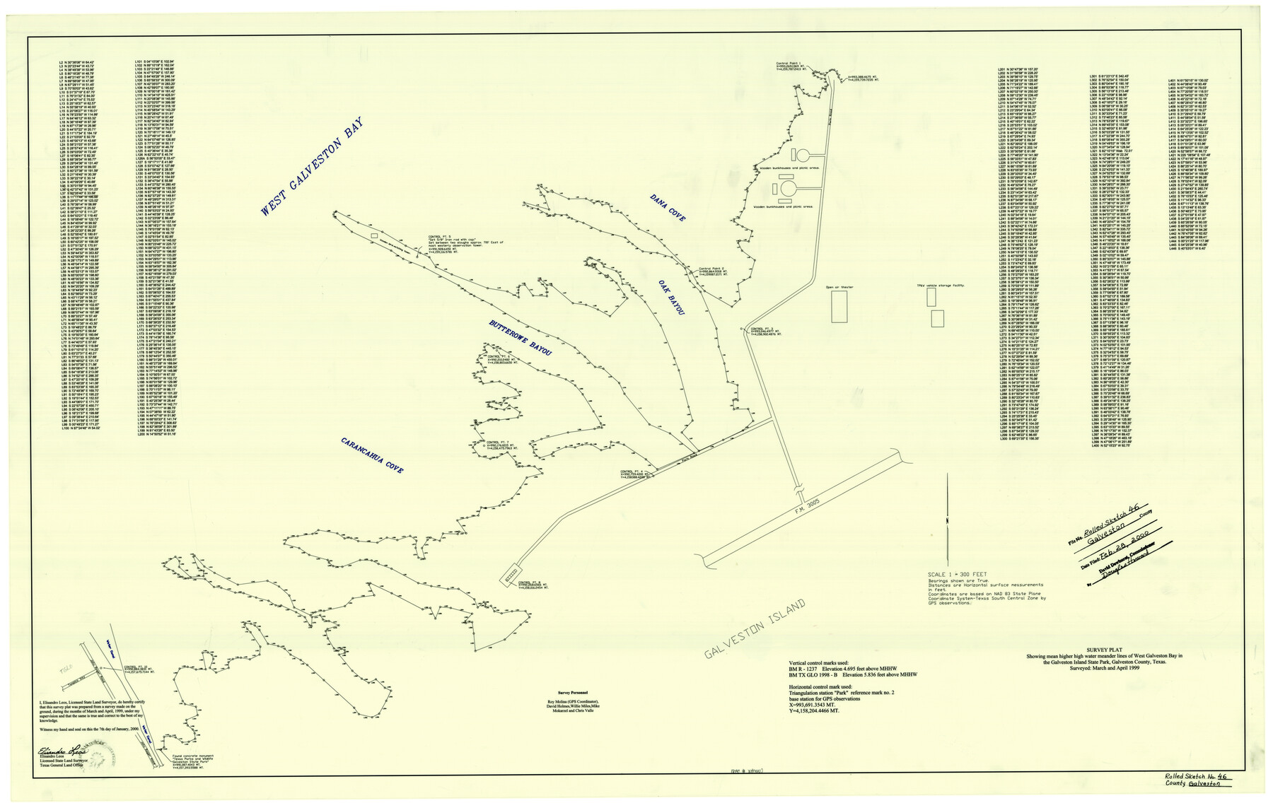 5981, Galveston County Rolled Sketch 46, General Map Collection
