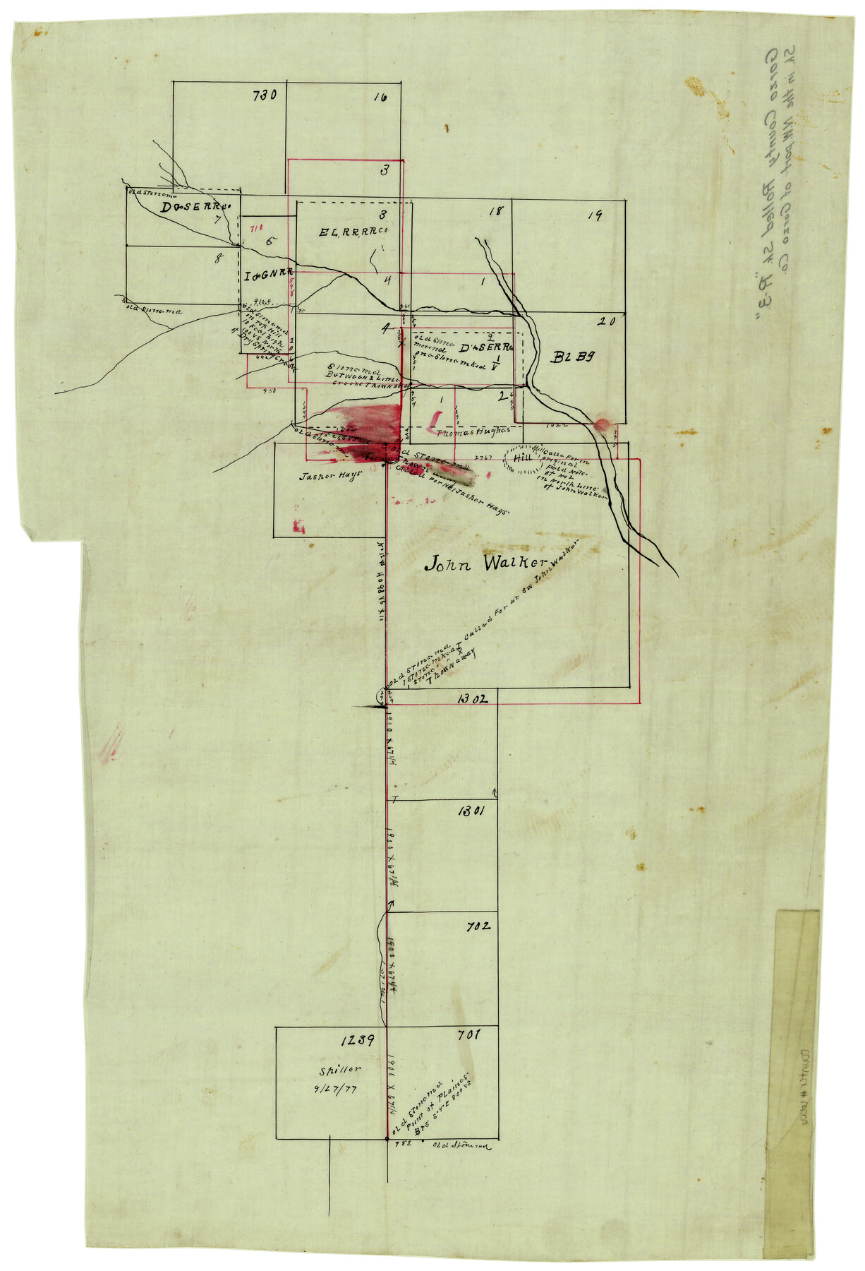 6006, Garza County Rolled Sketch R3, General Map Collection