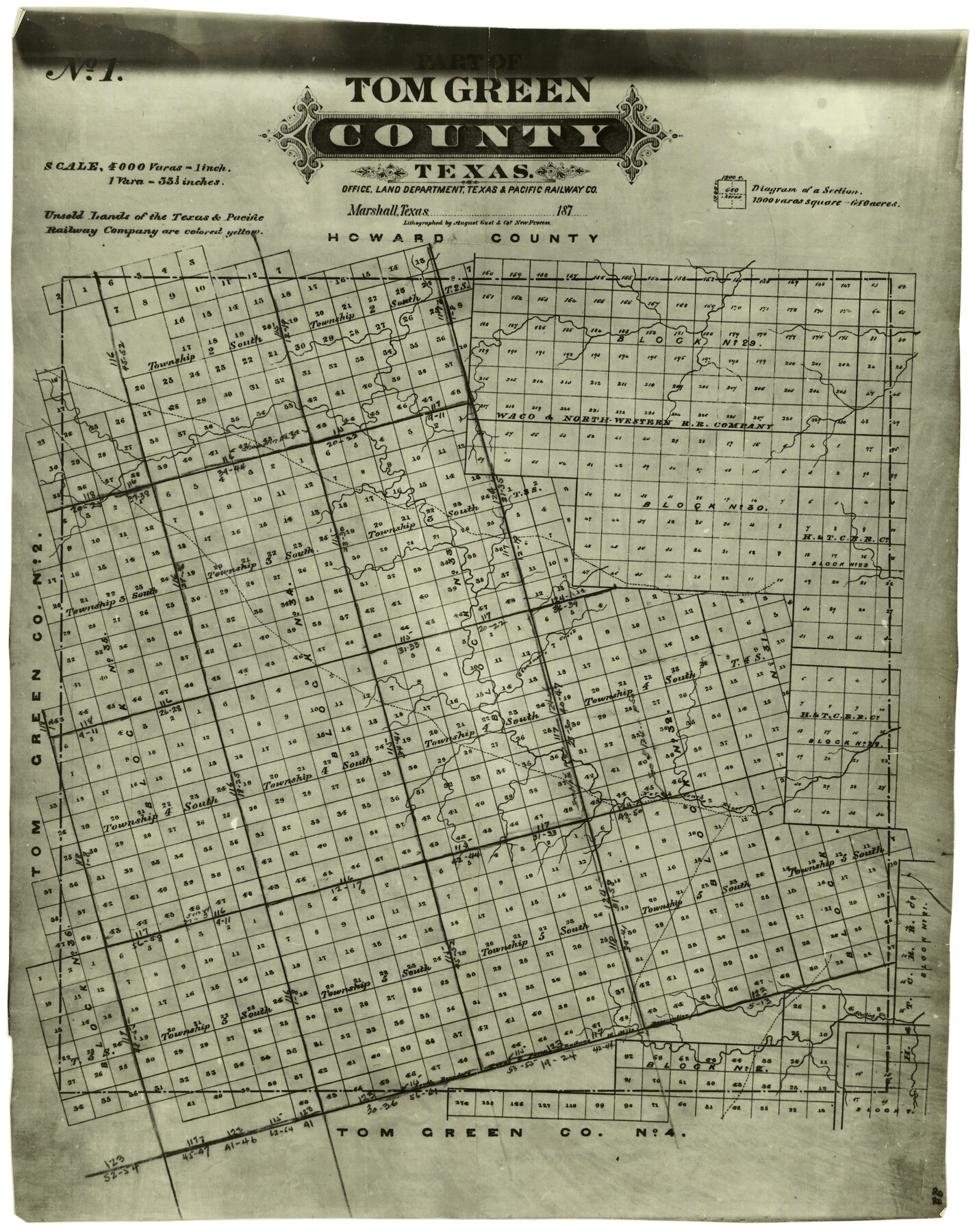 6019, Glasscock County Rolled Sketch 13, General Map Collection