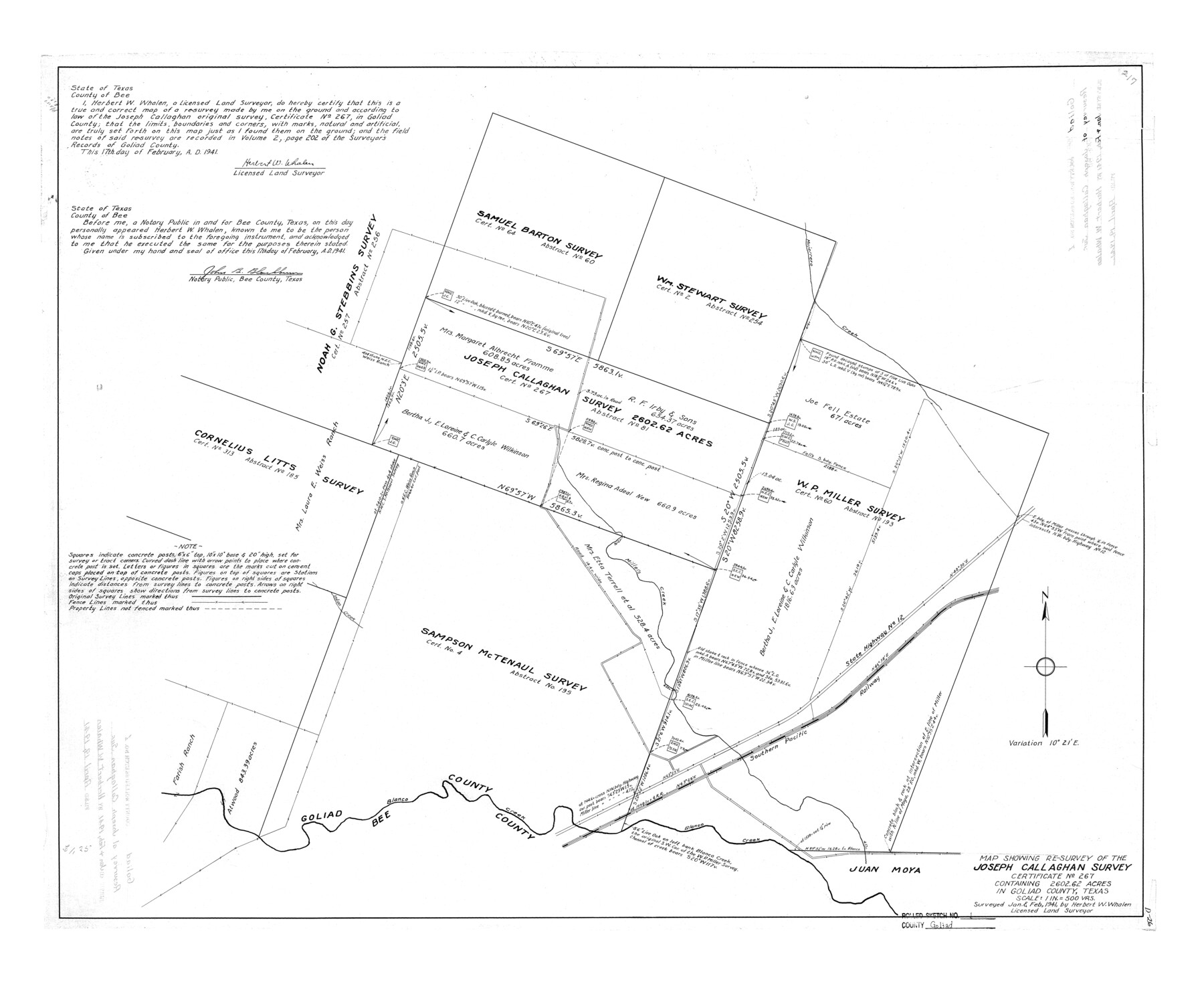 6023, Goliad County Rolled Sketch 1, General Map Collection