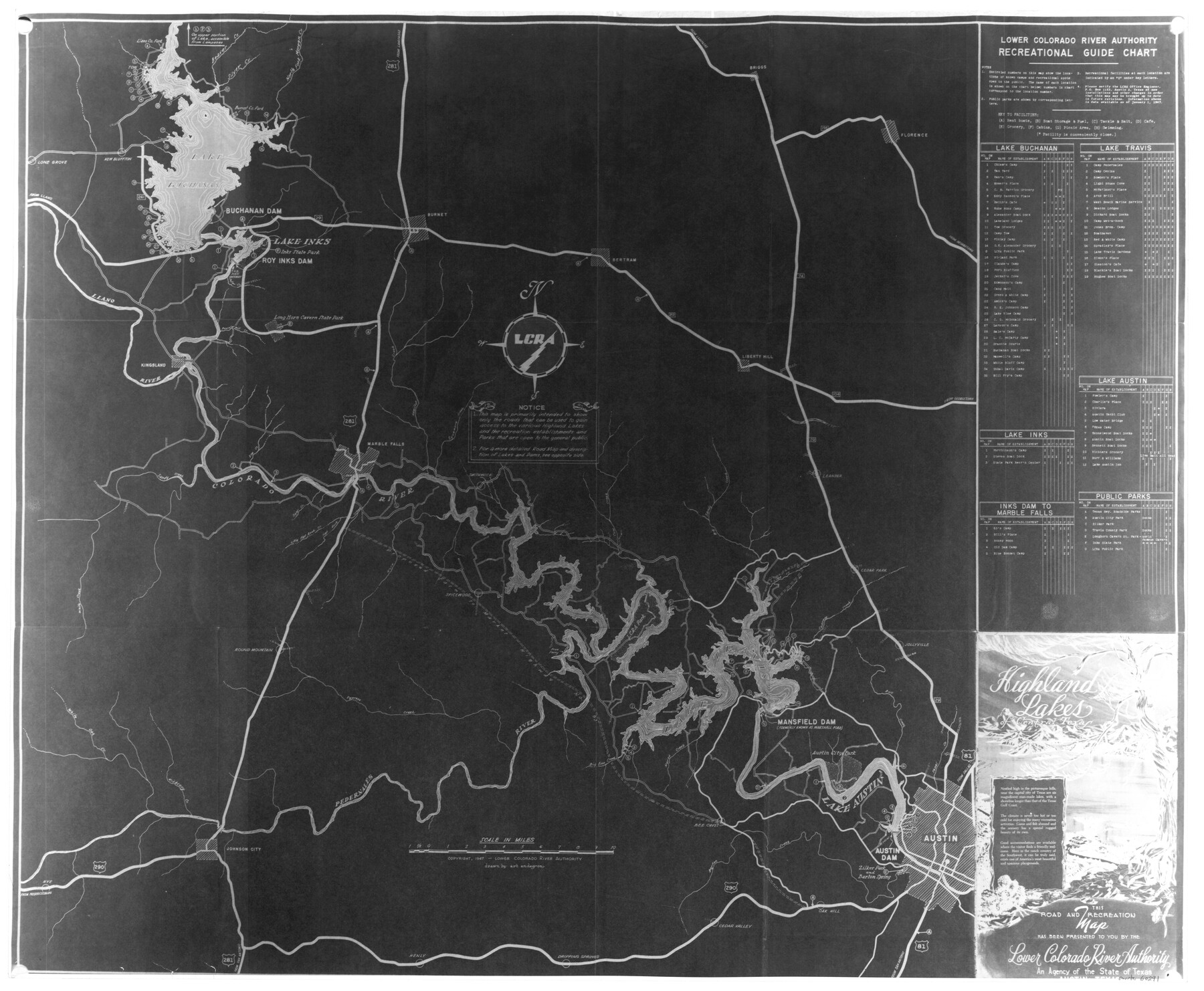 60291, Highland Lakes of Central Texas, General Map Collection