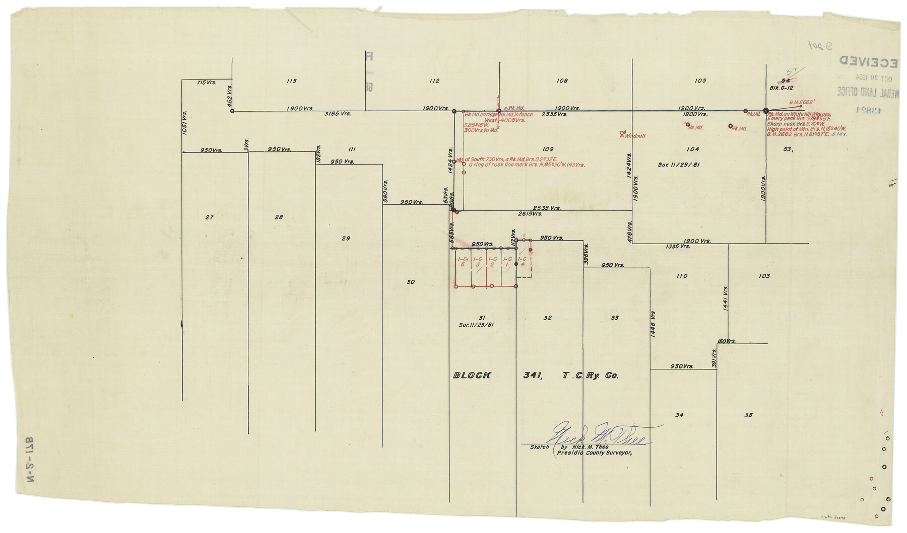 60298, [Blocks 341, G-5, G-12, TCRRCo.], General Map Collection
