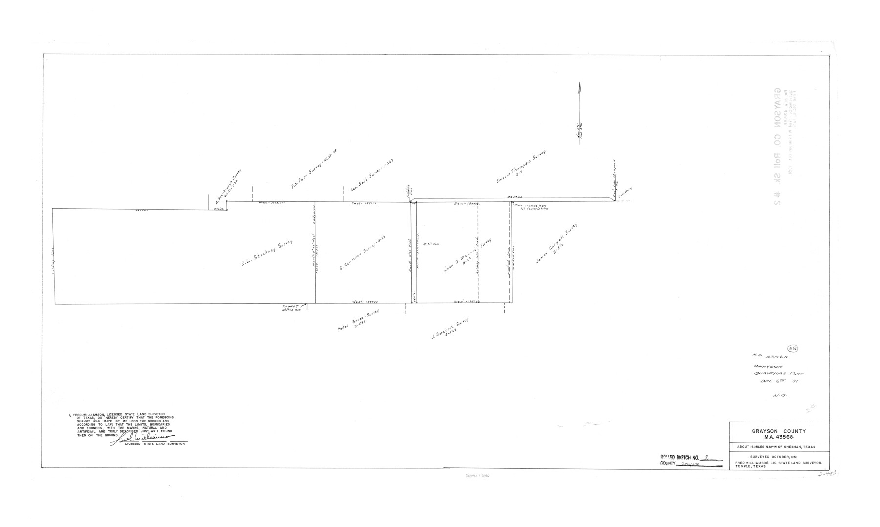 6030, Grayson County Rolled Sketch 2, General Map Collection