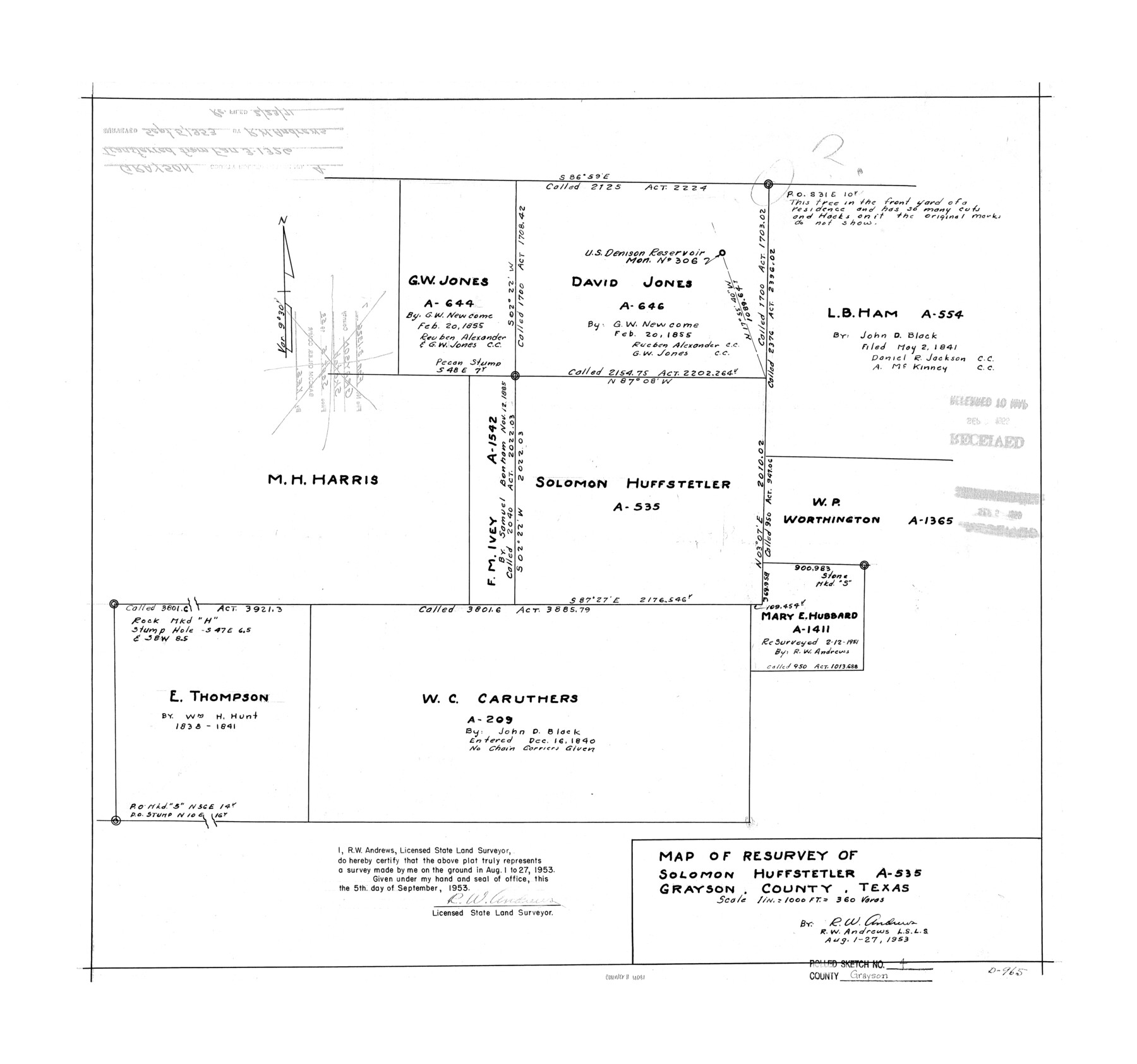 6031, Grayson County Rolled Sketch 4, General Map Collection