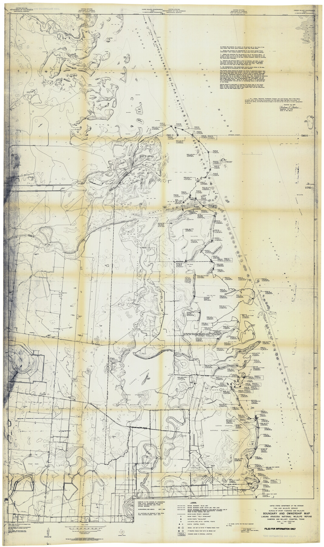 60396, Boundary and Ownership map, Laguna Atascosa National Wildlife Refuge, Cameron and Willacy Counties, Texas, General Map Collection
