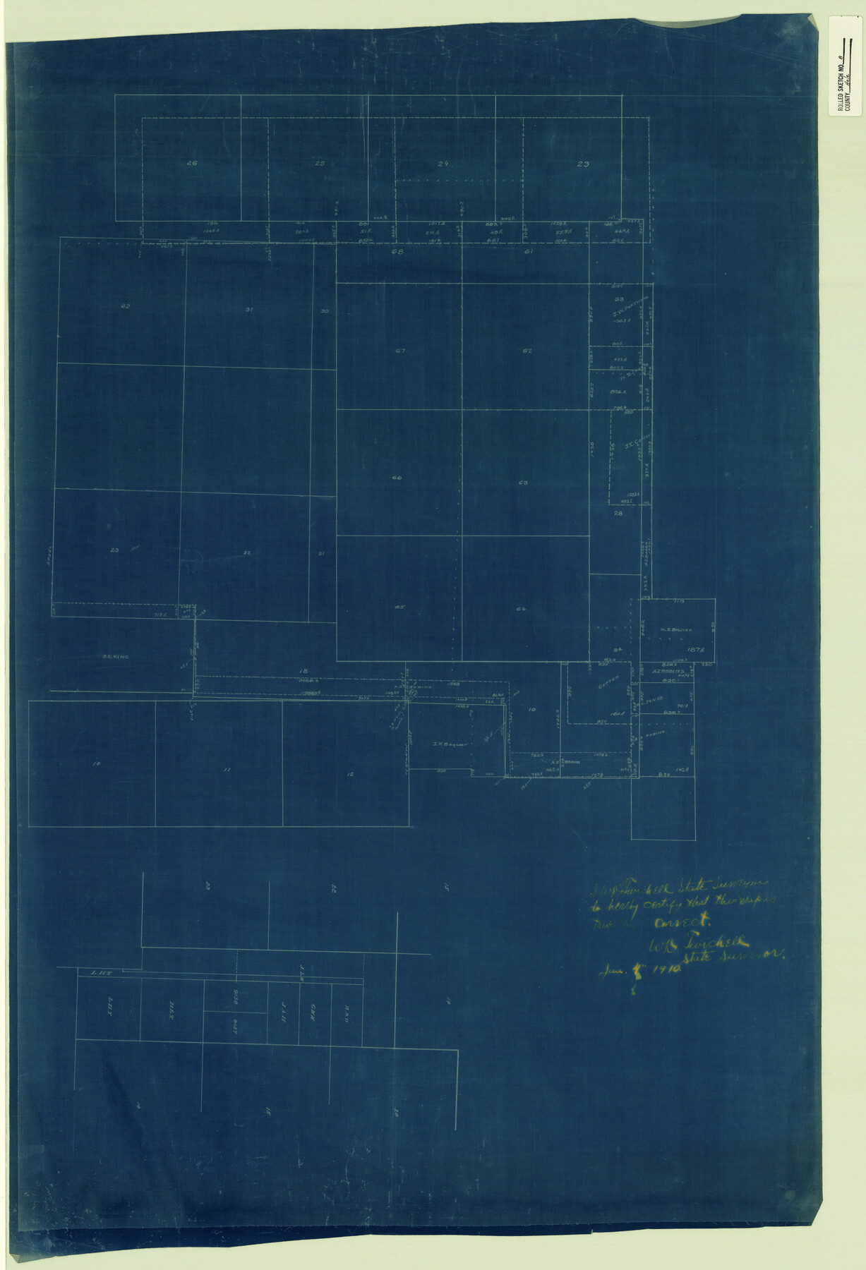 6046, Hale County Rolled Sketch 8, General Map Collection