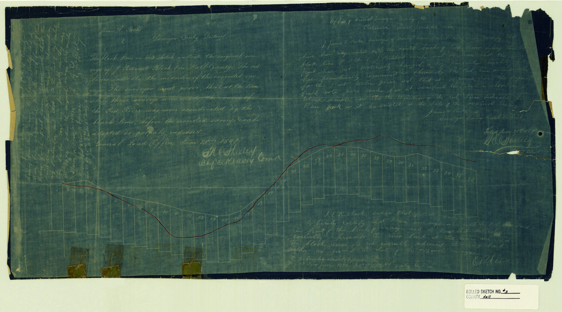 6048, Hall County Rolled Sketch 3, General Map Collection