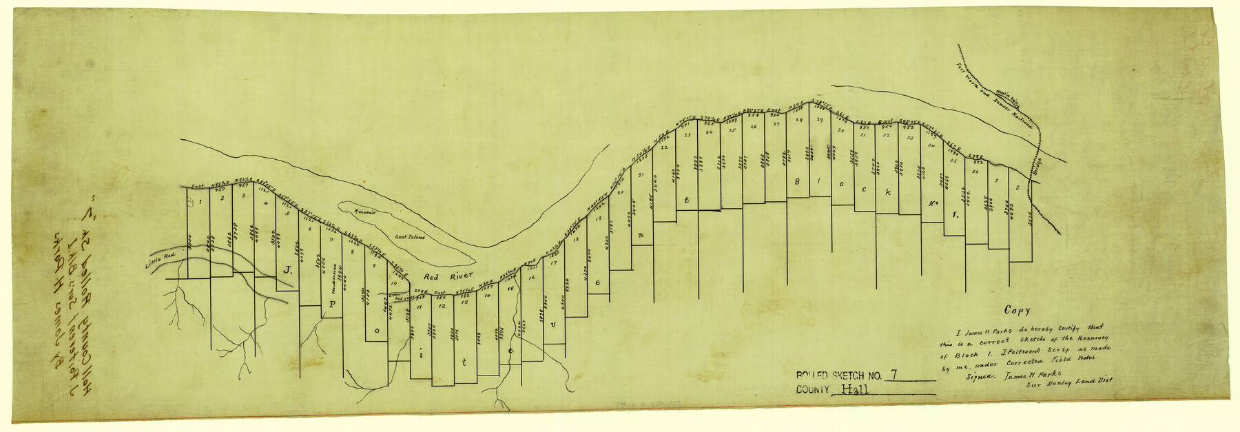 6051, Hall County Rolled Sketch 7, General Map Collection