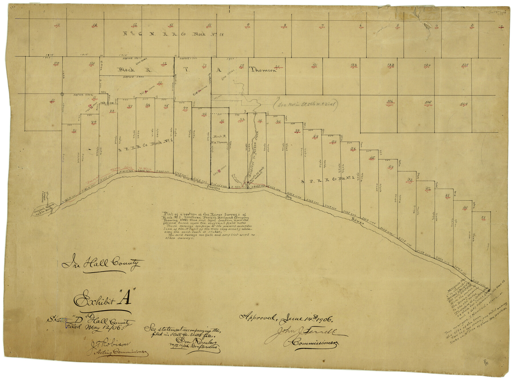 6054, Hall County Rolled Sketch D, General Map Collection