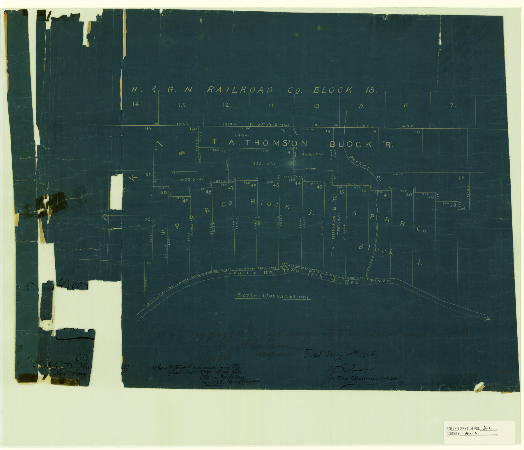 6055, Hall County Rolled Sketch D2, General Map Collection